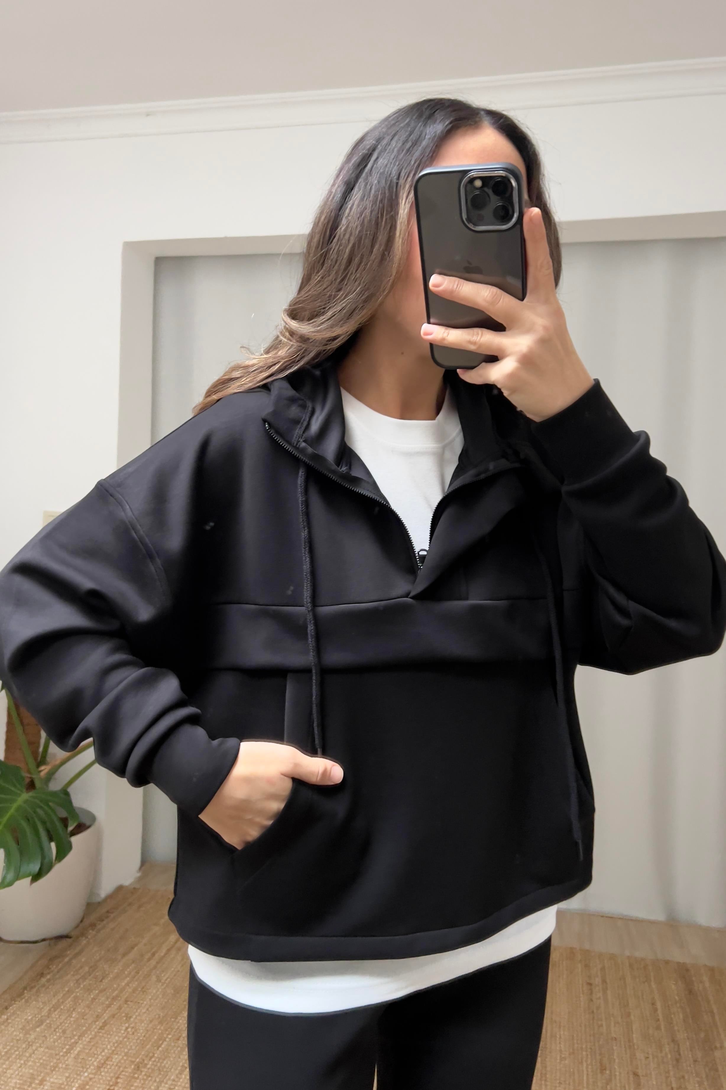 Siyah Oys Kanguru Cep Modal Takım uygun fiyatlarda www.butikhola.com adresinde