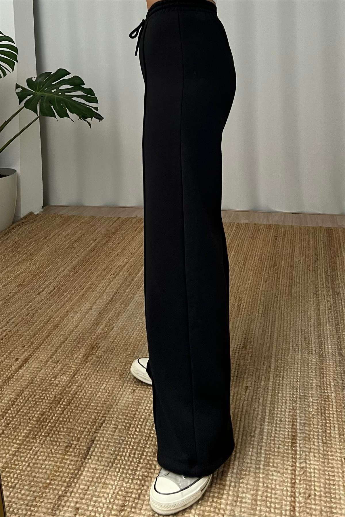 Siyah Palazzo Eşofman Altı uygun fiyatlarda www.butikhola.com adresinde