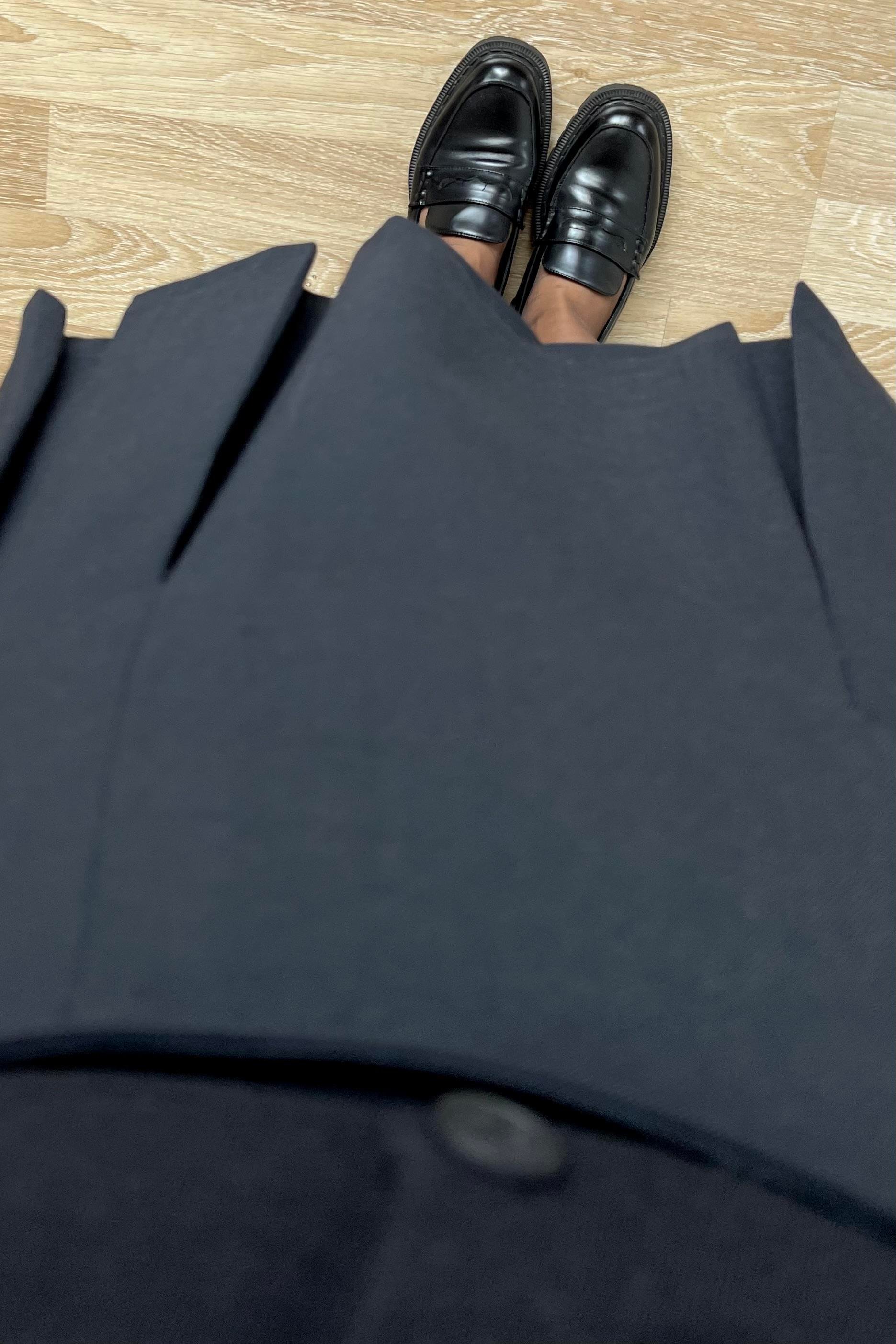 Siyah Pileli Premium Etek  uygun fiyatlarda www.butikhola.com adresinde