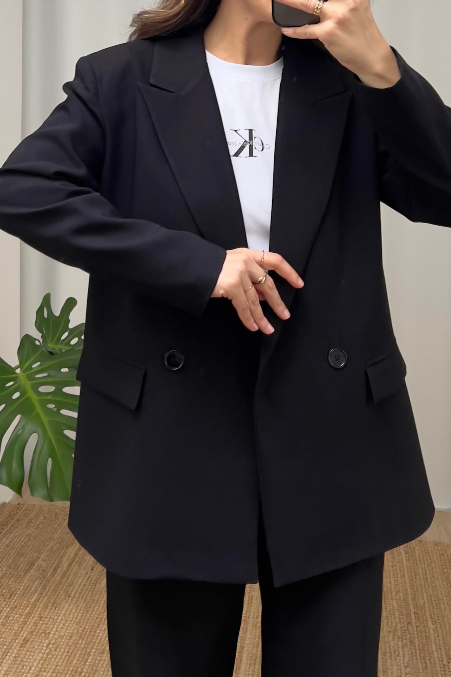 Siyah Premium Blazer ve Pantolon Takım uygun fiyatlarda www.butikhola.com adresinde