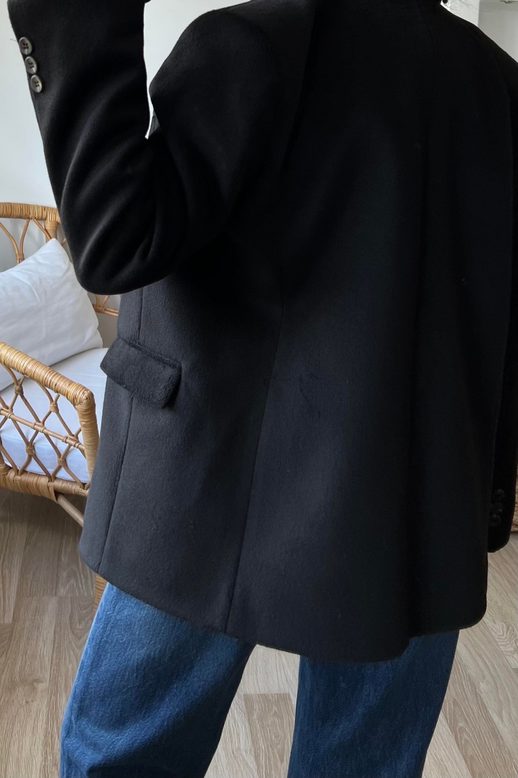 Siyah Premium Cepli Kaşe Blazer Ceket uygun fiyatlarda www.butikhola.com adresinde