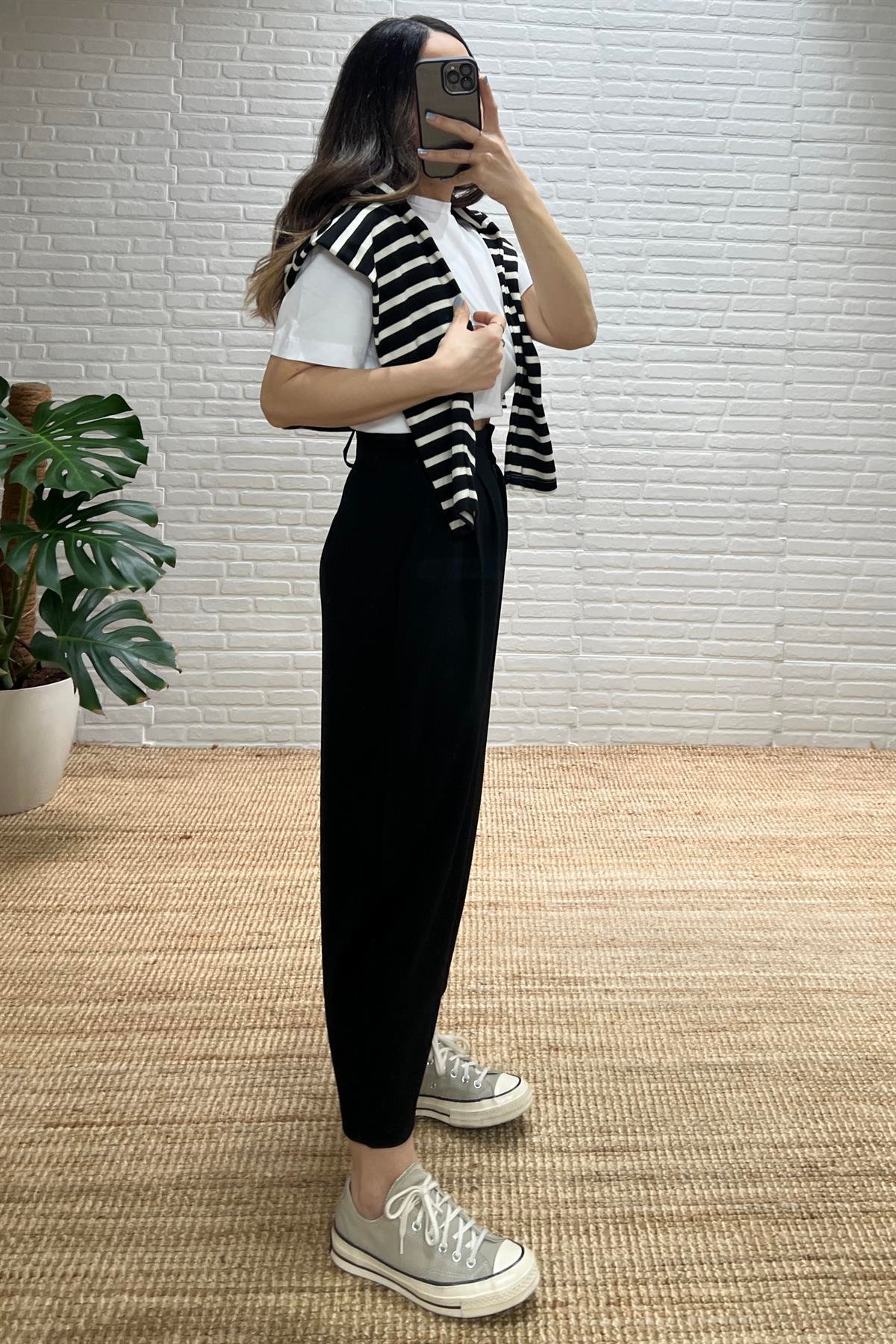 Siyah Şalvar Pantolon uygun fiyatlarda www.butikhola.com adresinde