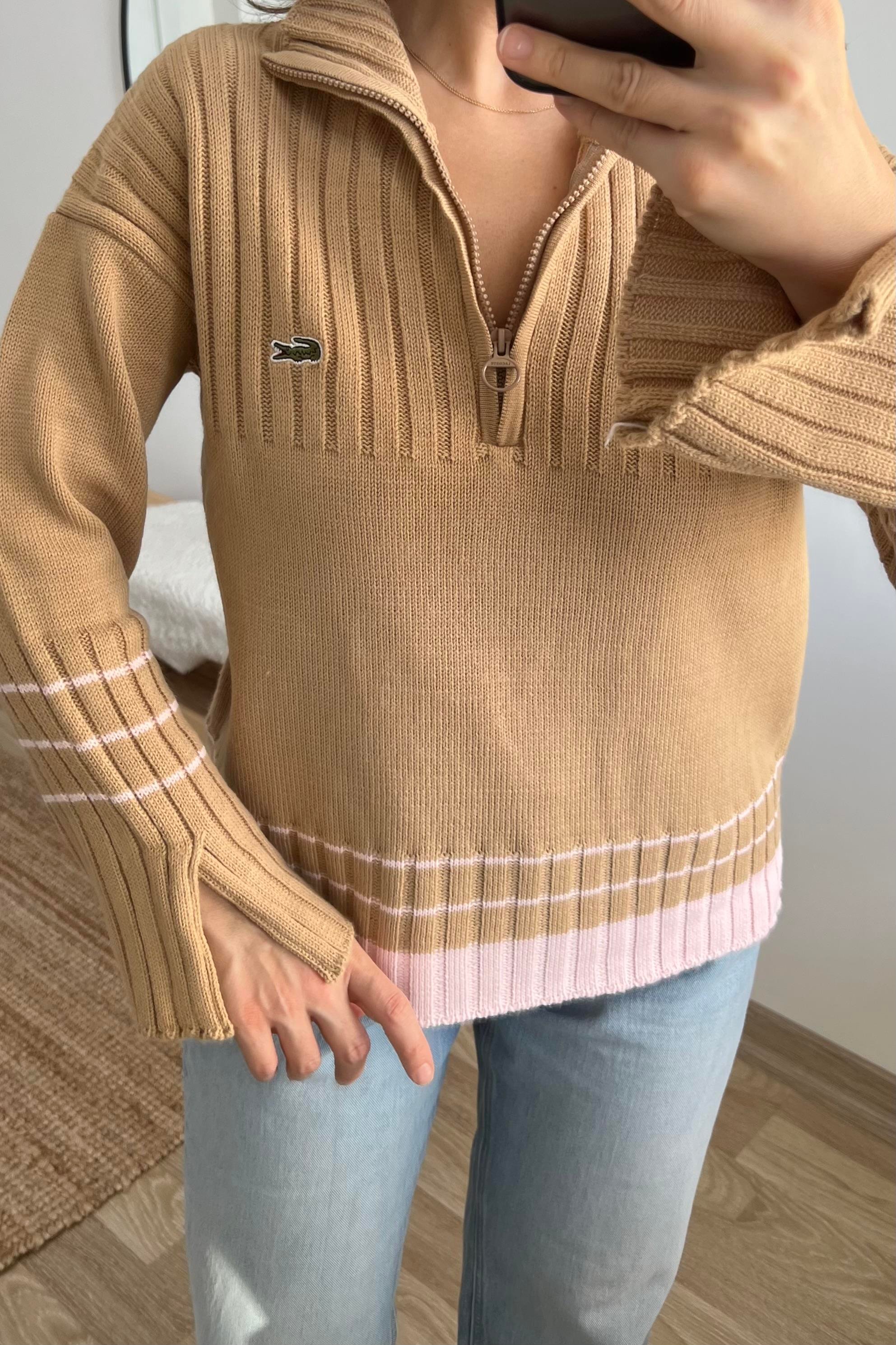 Sütlü Kahve Yakası Fermuarlı Kazak uygun fiyatlarda www.butikhola.com adresinde