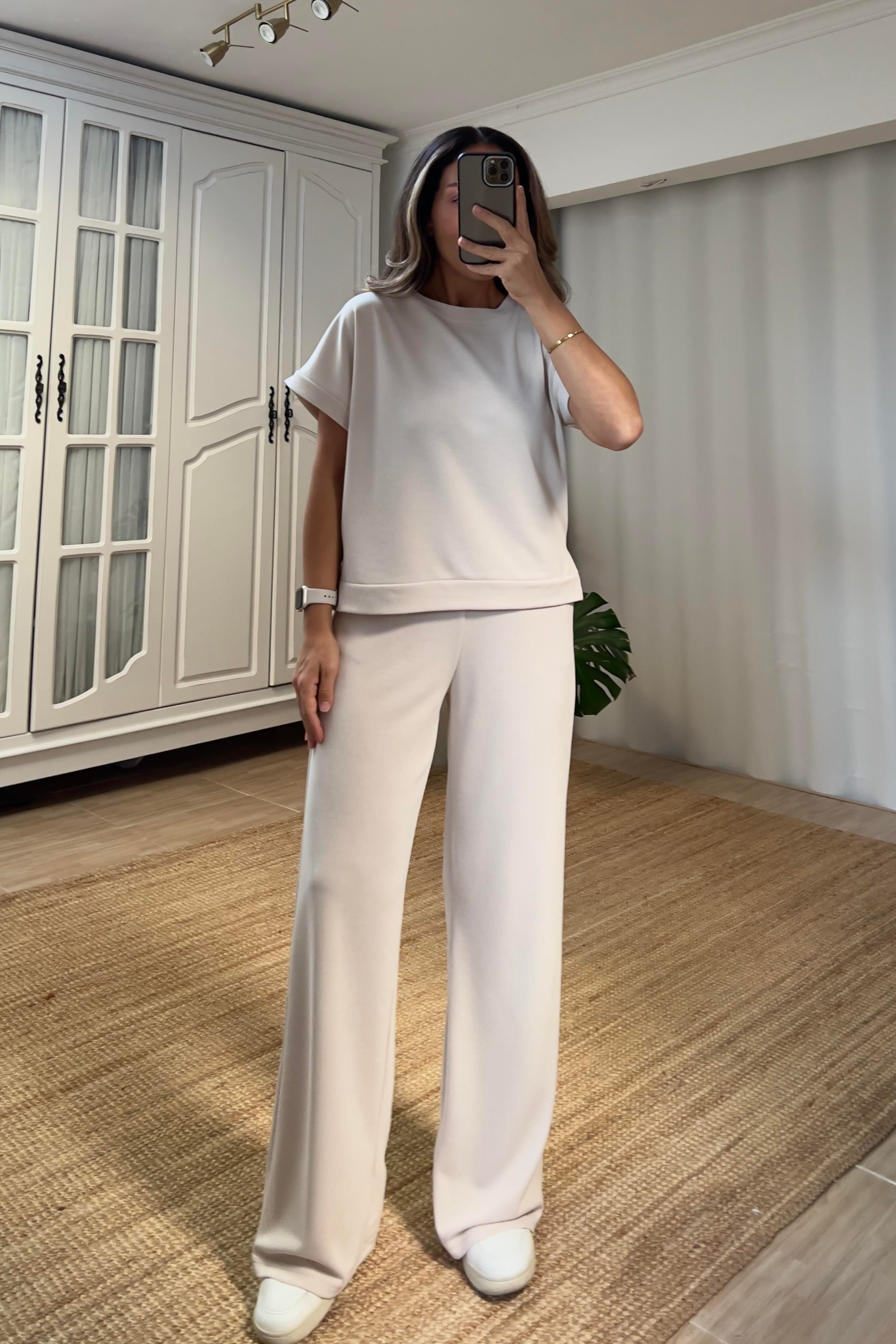 Taş Oysho Kumaş Modal Tshirt Pantolon Takım uygun fiyatlarda www.butikhola.com adresinde