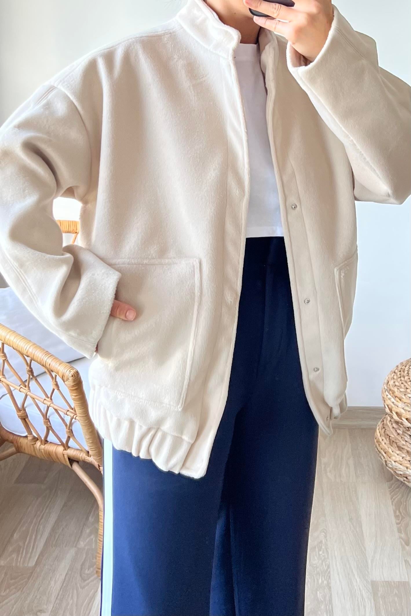 Taş Premium Cepli Kaşe Bomber Ceket uygun fiyatlarda www.butikhola.com adresinde