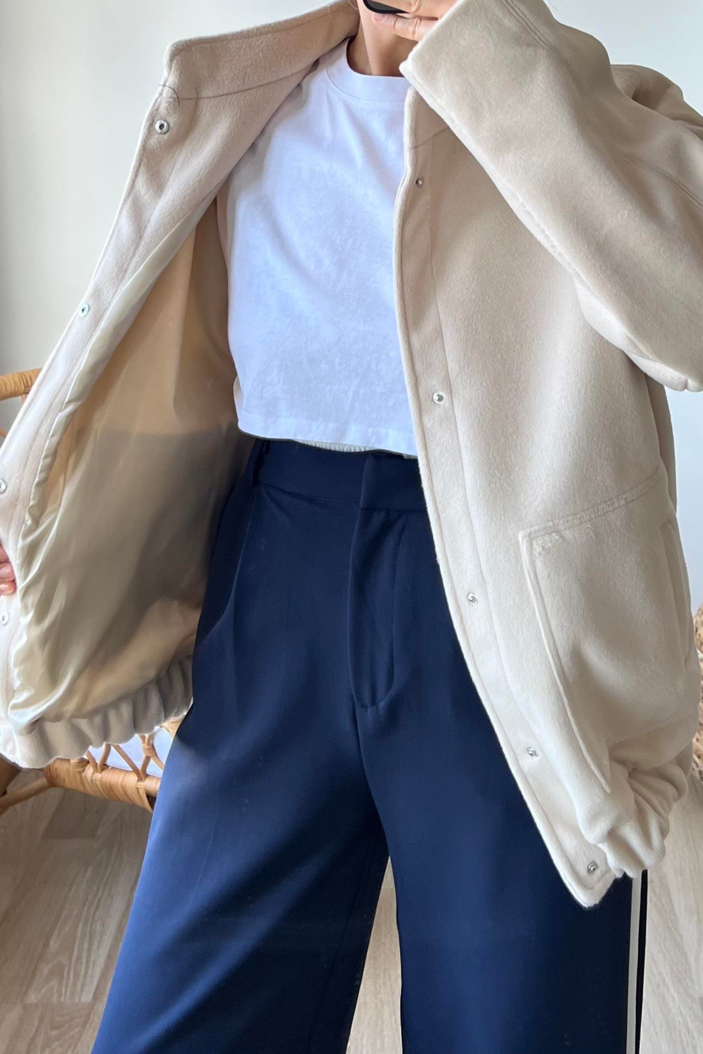 Taş Premium Cepli Kaşe Bomber Ceket uygun fiyatlarda www.butikhola.com adresinde