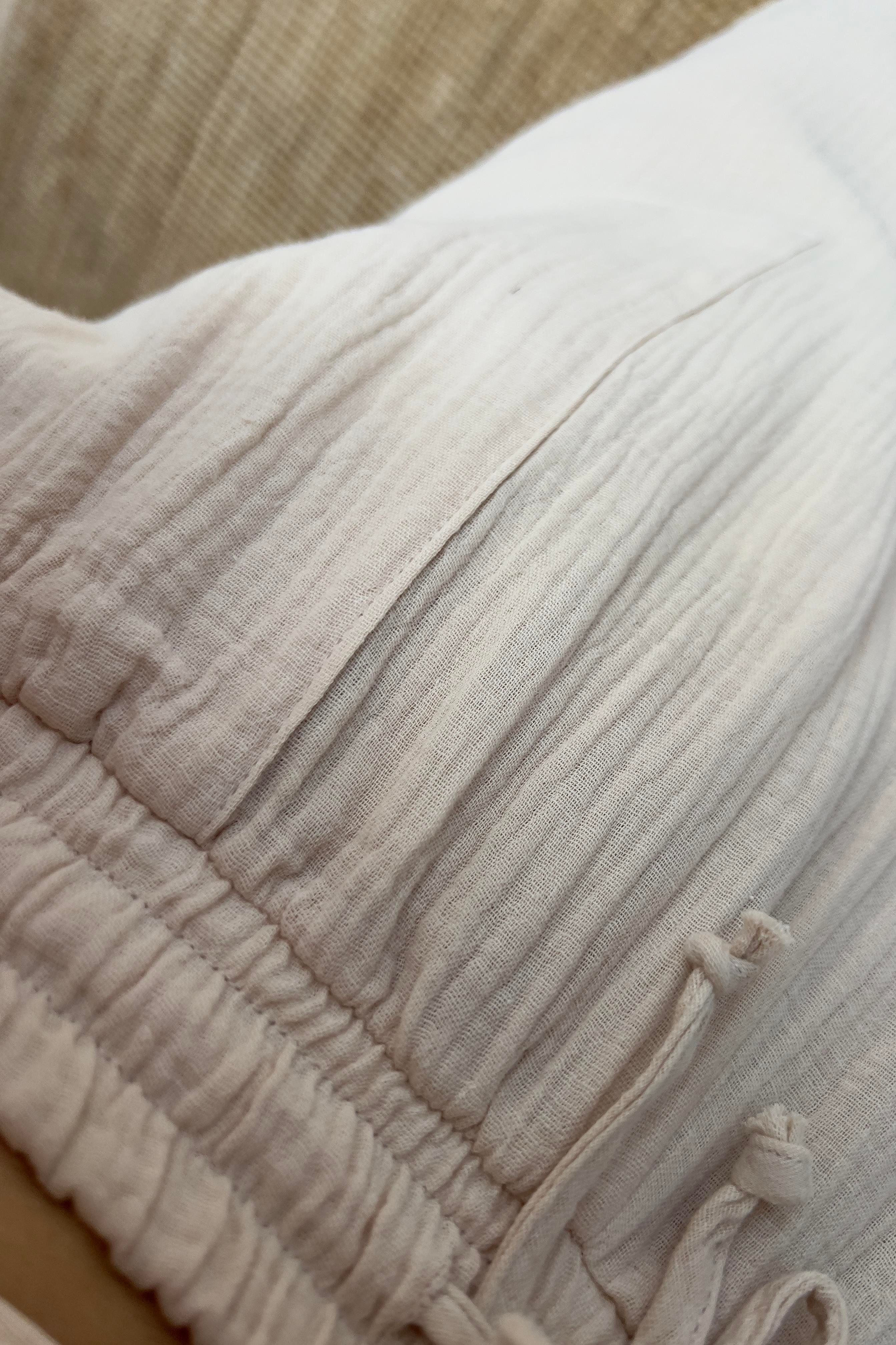 Taş Rengi Bluz Pantolon Müslin Takım uygun fiyatlarda www.butikhola.com adresinde
