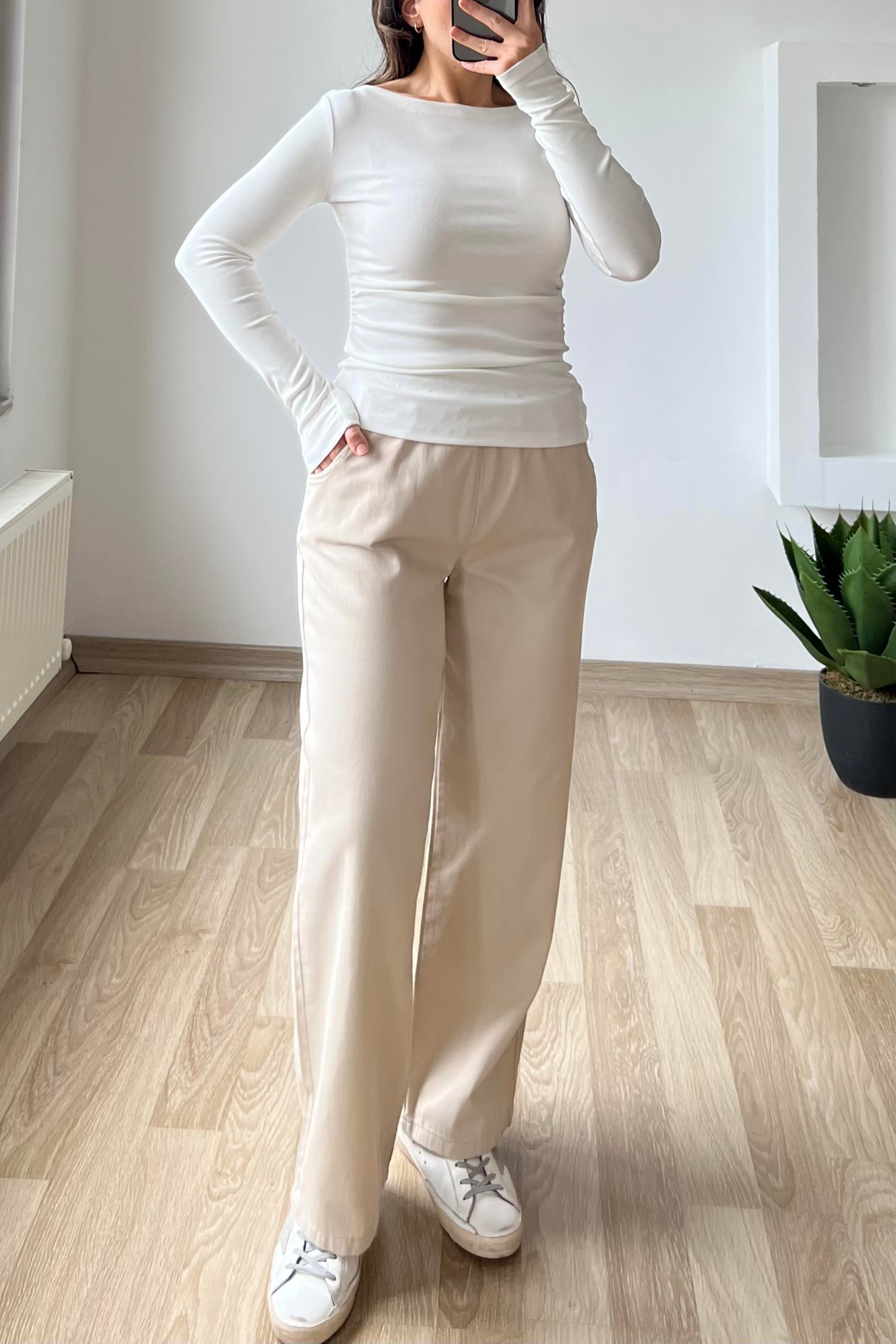 Taş Rengi Gabardin Pantolon uygun fiyatlarda www.butikhola.com adresinde