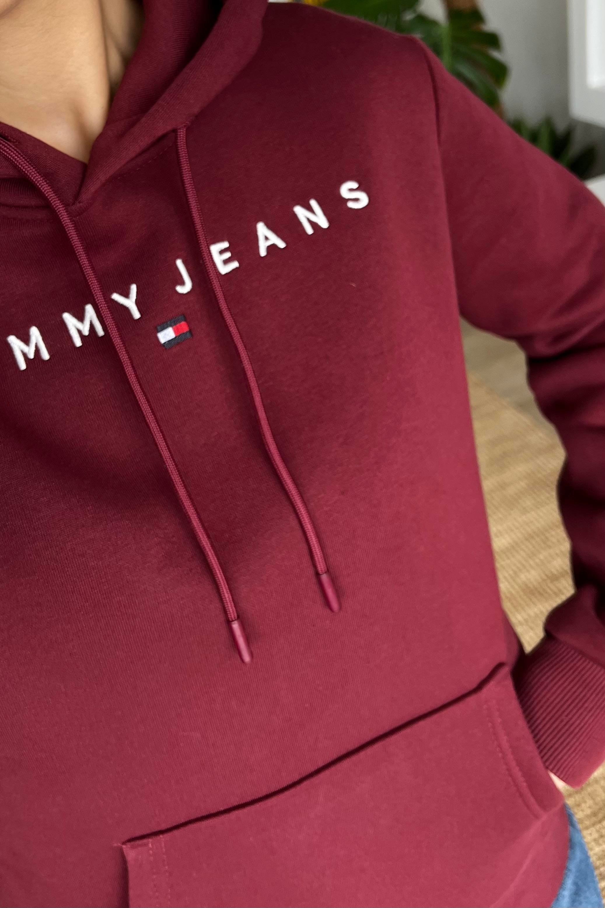 TH Bordo Kanguru Cepli Kapüşonlu Sweatshirt uygun fiyatlarda www.butikhola.com adresinde