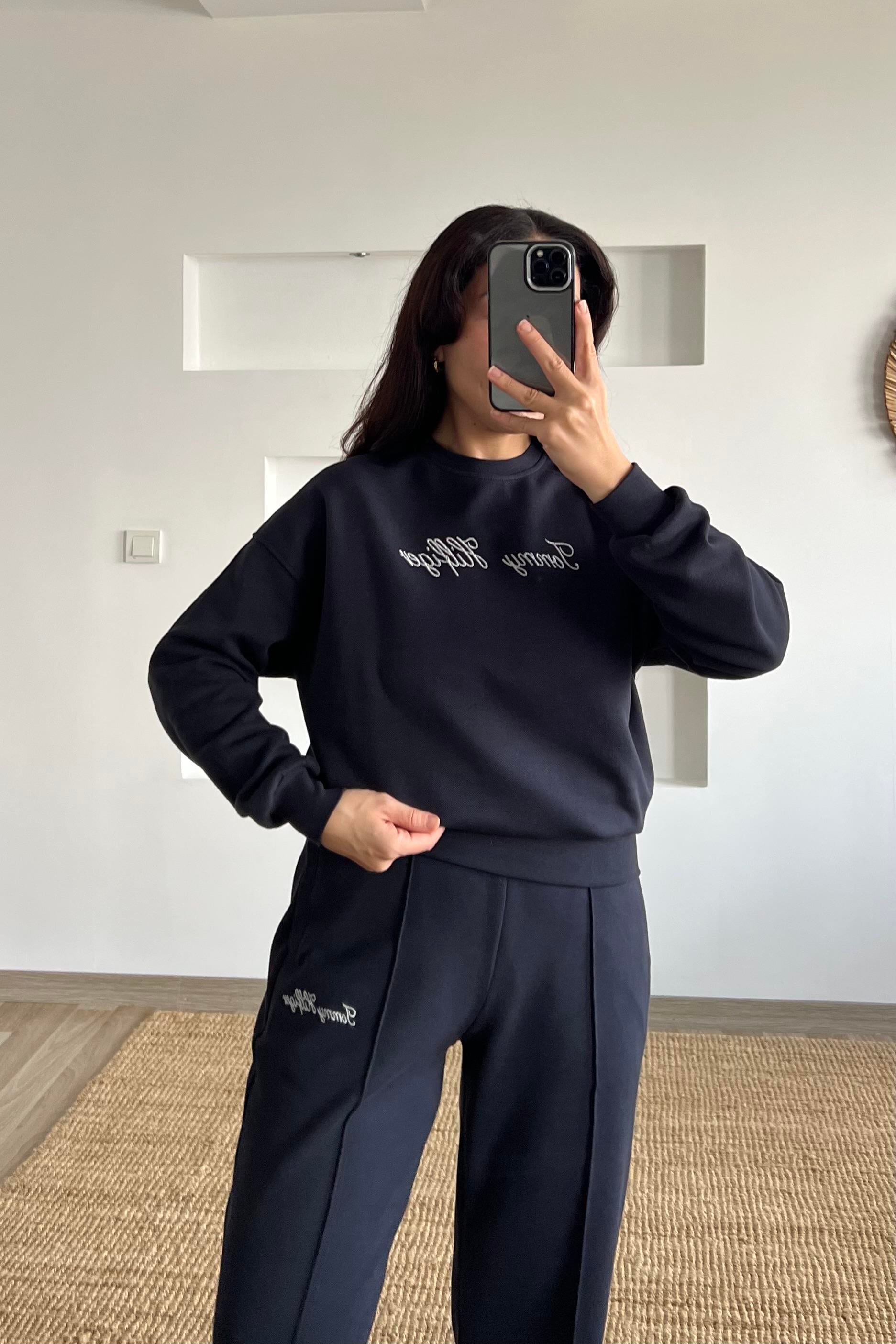 TH Lacivert Pike Kumaş Eşofman Takımı uygun fiyatlarda www.butikhola.com adresinde