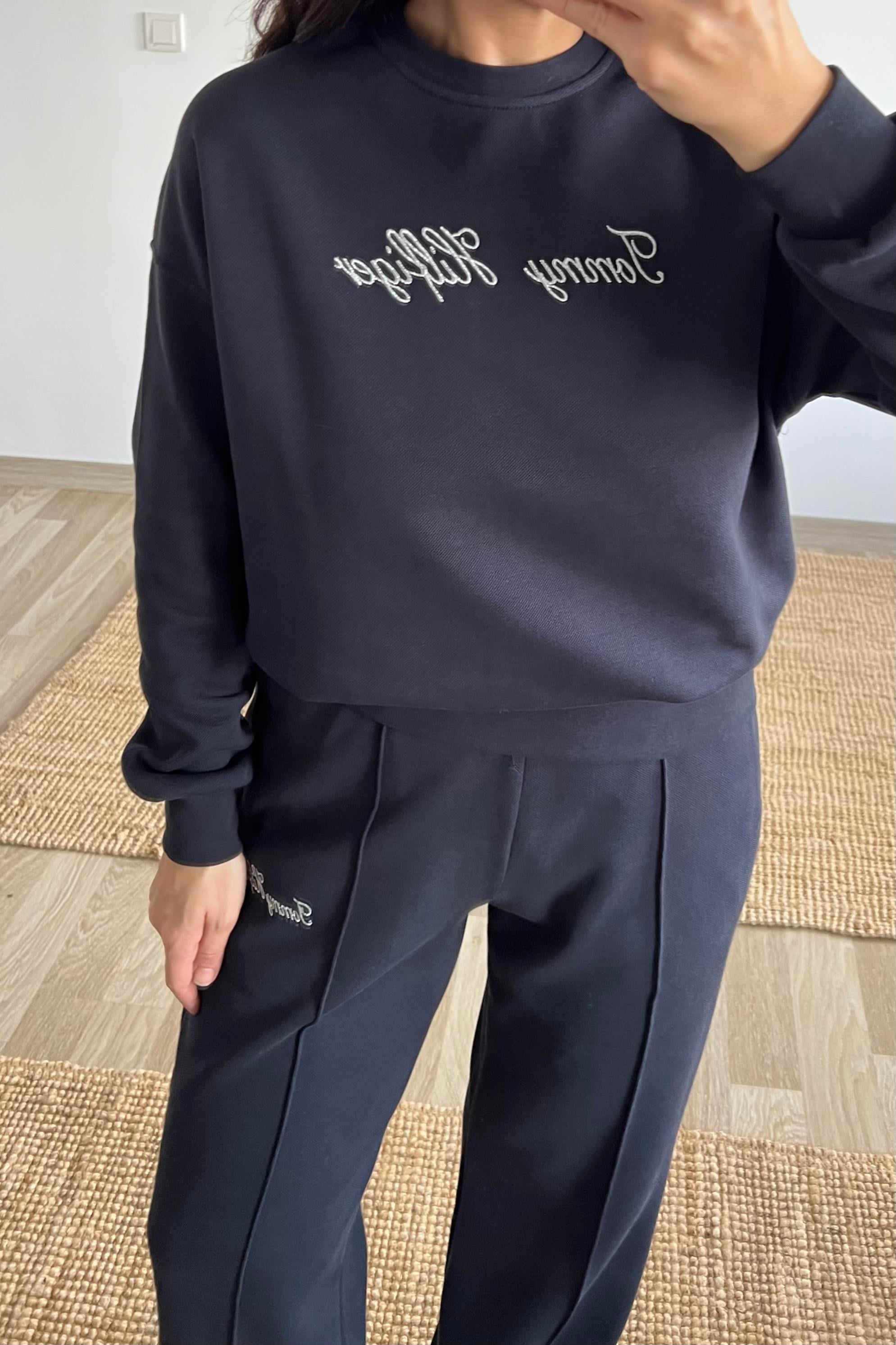 TH Lacivert Pike Kumaş Eşofman Takımı uygun fiyatlarda www.butikhola.com adresinde