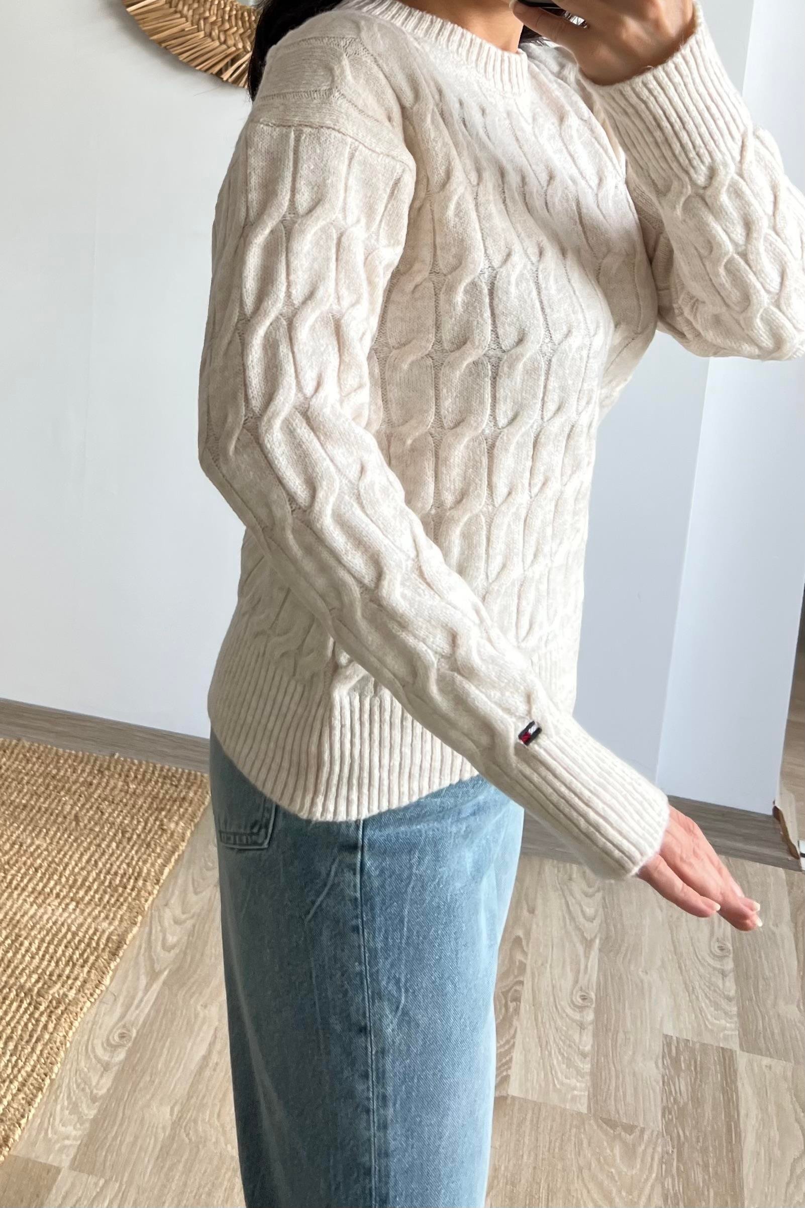 TH Taş Saç Örgülü Yumuşak Dokulu Kazak  uygun fiyatlarda www.butikhola.com adresinde