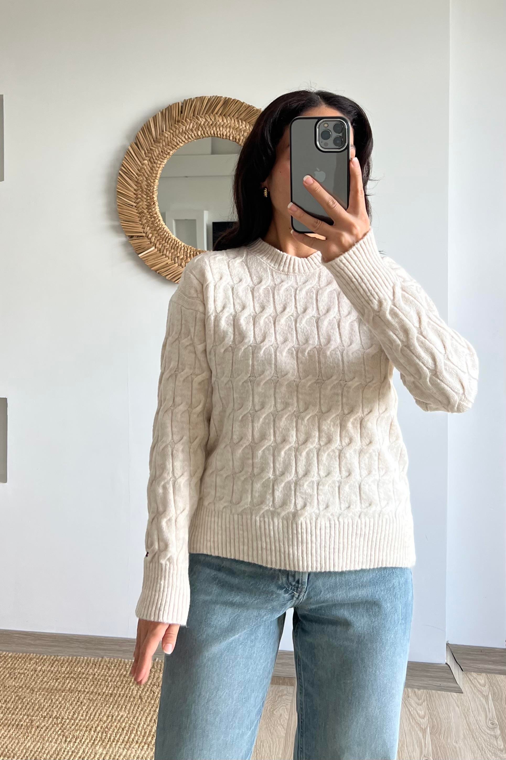 TH Taş Saç Örgülü Yumuşak Dokulu Kazak  uygun fiyatlarda www.butikhola.com adresinde