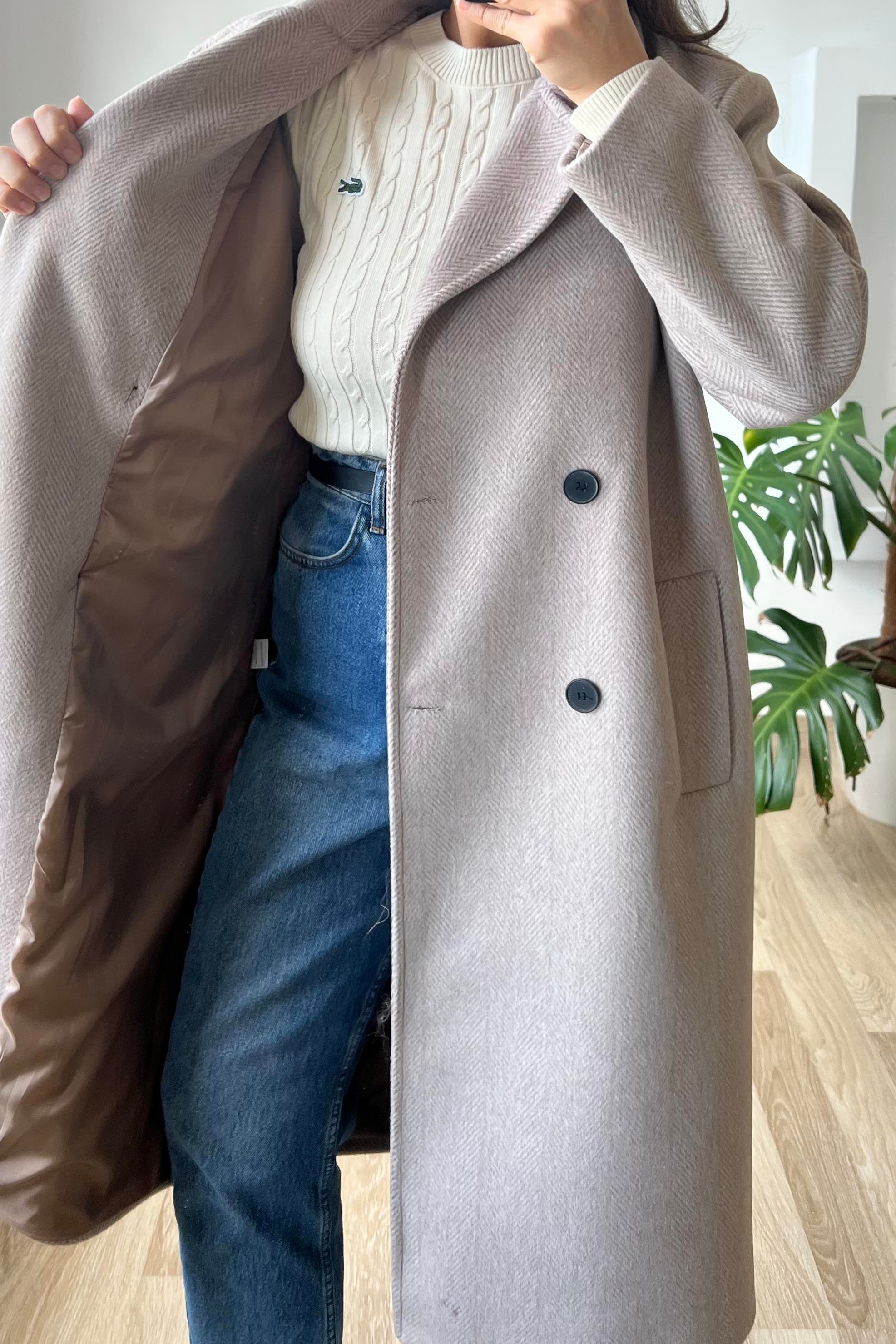 Vizon Balıksırtı Premium Kruvaze Kaban uygun fiyatlarda www.butikhola.com adresinde