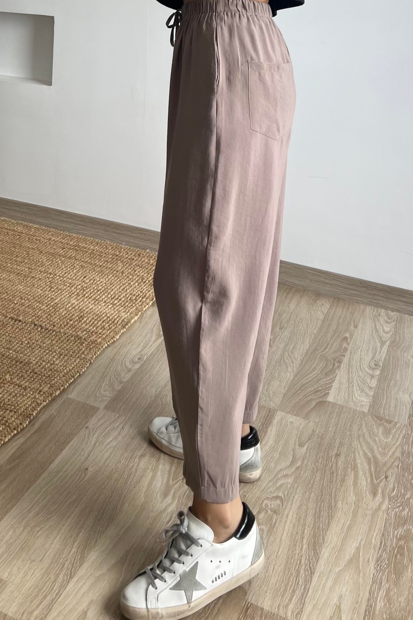 Vizon Beli Lastikli Şalvar Pantolon uygun fiyatlarda www.butikhola.com adresinde