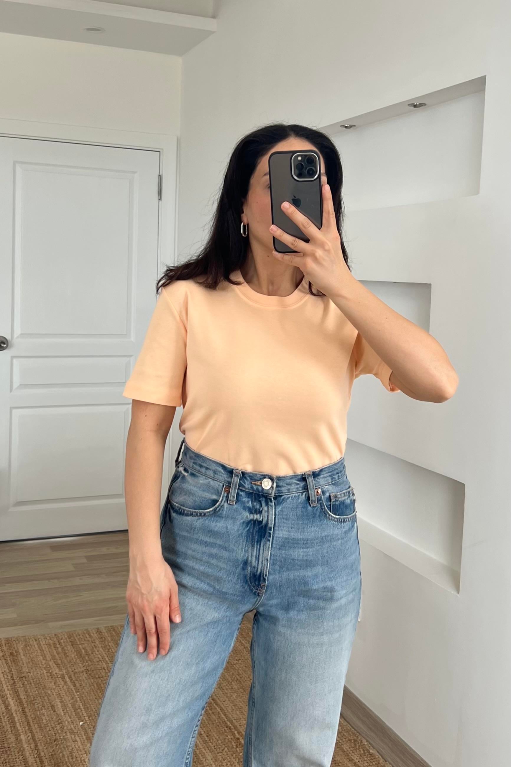 Yavruağzı Organik Pamuklu Basic Tshirt uygun fiyatlarda www.butikhola.com adresinde