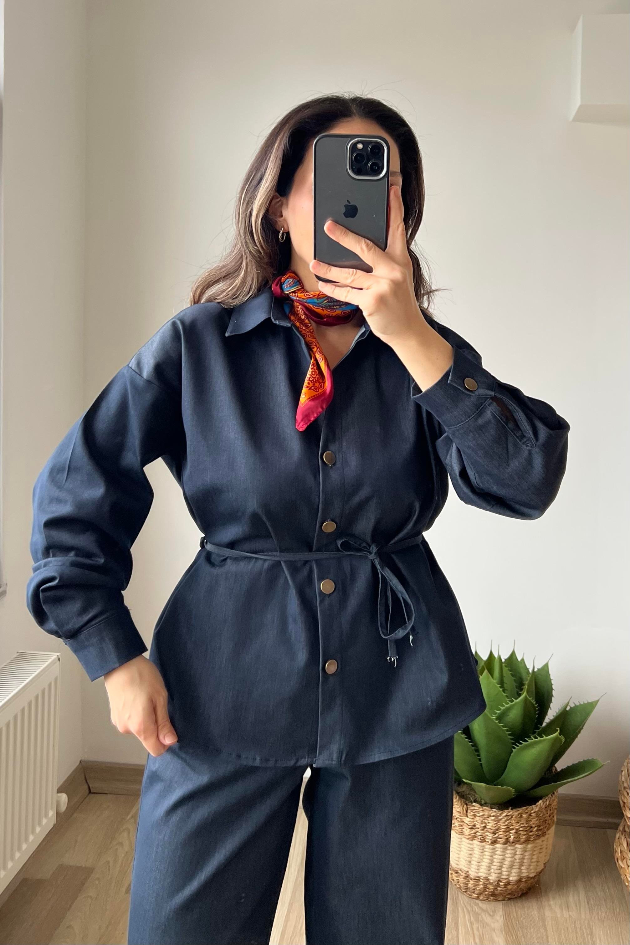 Yumuşak Dokulu Jean Gömlek Pantolon Takım uygun fiyatlarda www.butikhola.com adresinde