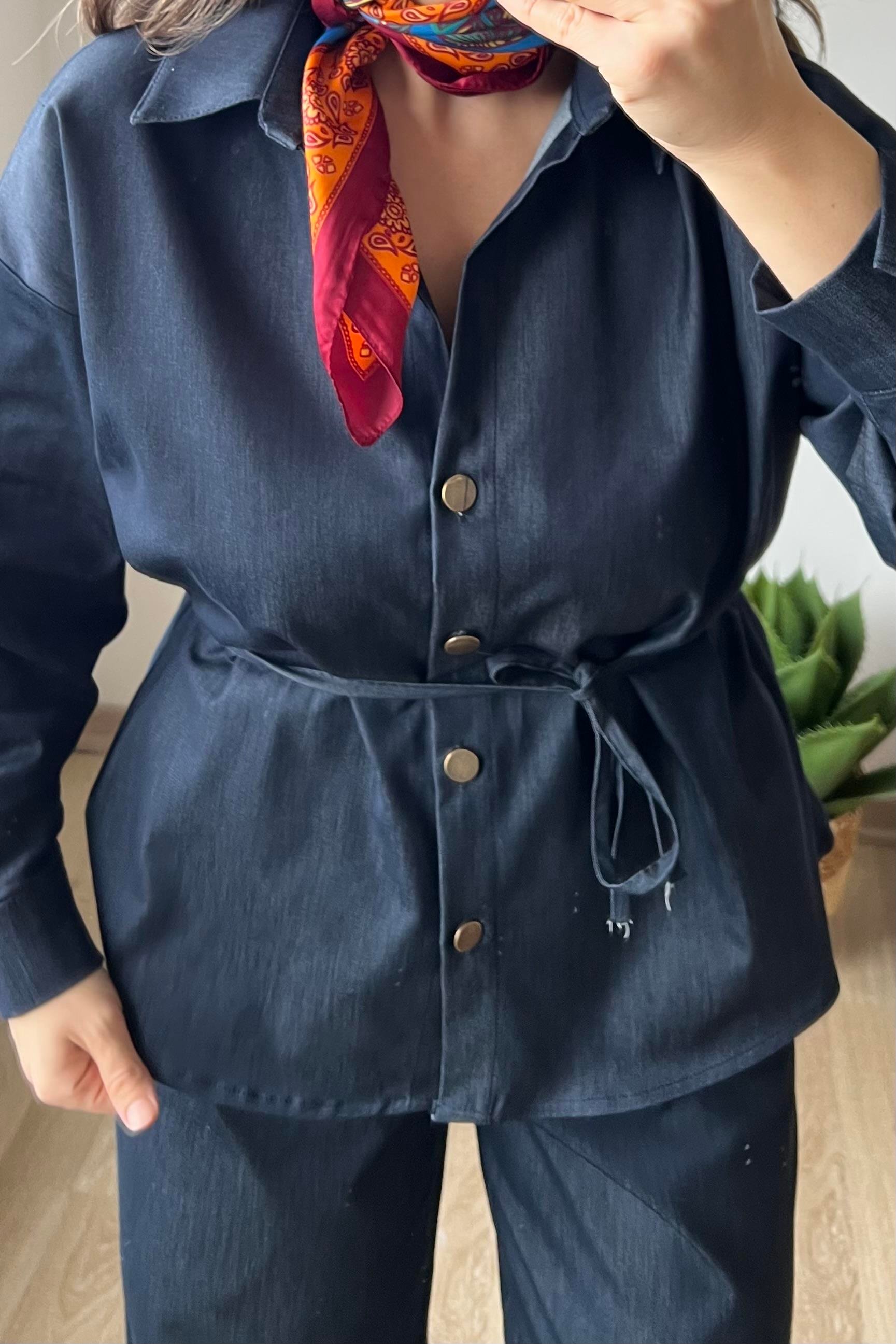 Yumuşak Dokulu Jean Gömlek Pantolon Takım uygun fiyatlarda www.butikhola.com adresinde