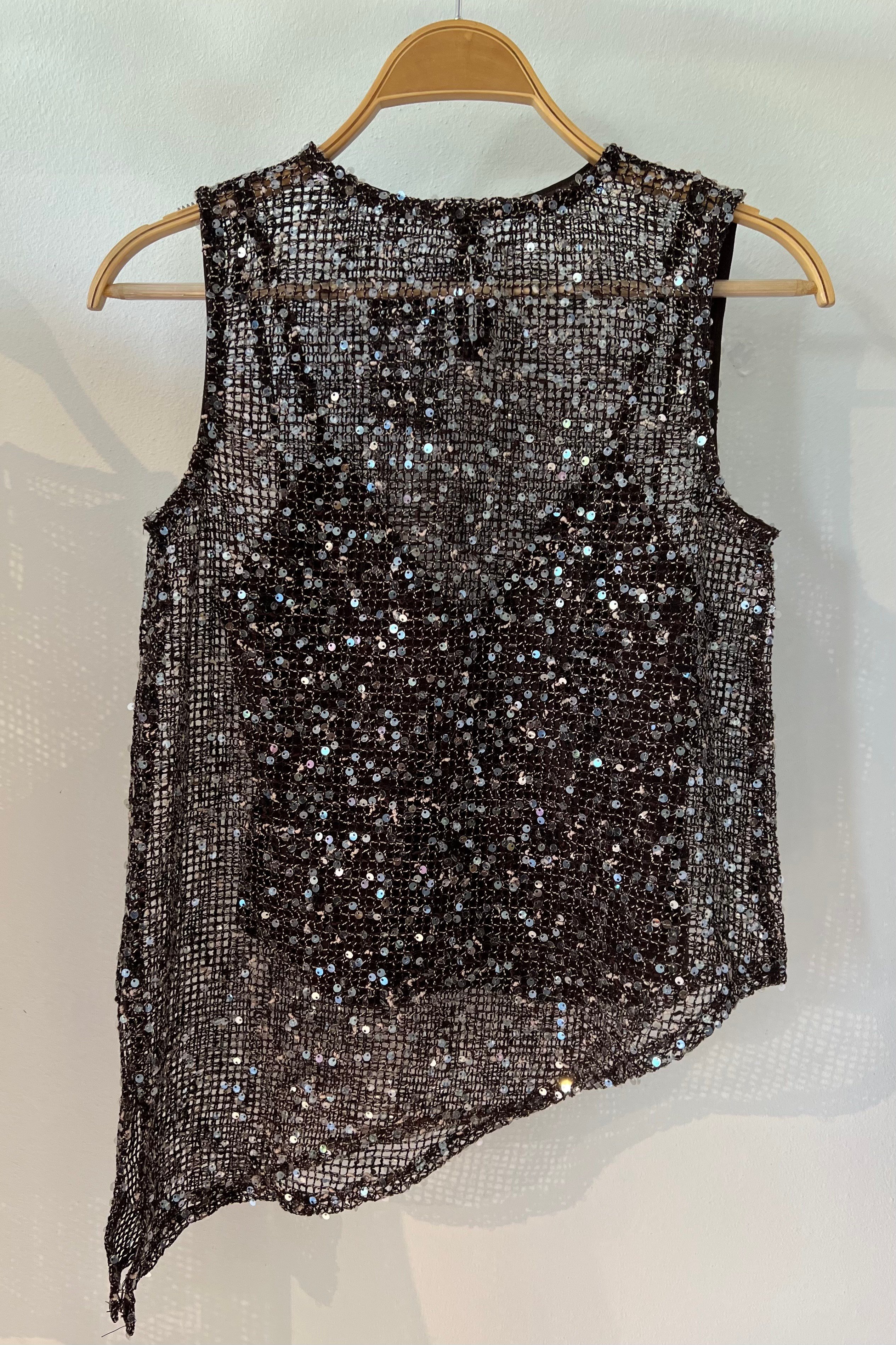 Zr Acı Kahve Pullu File Bluz uygun fiyatlarda www.butikhola.com adresinde