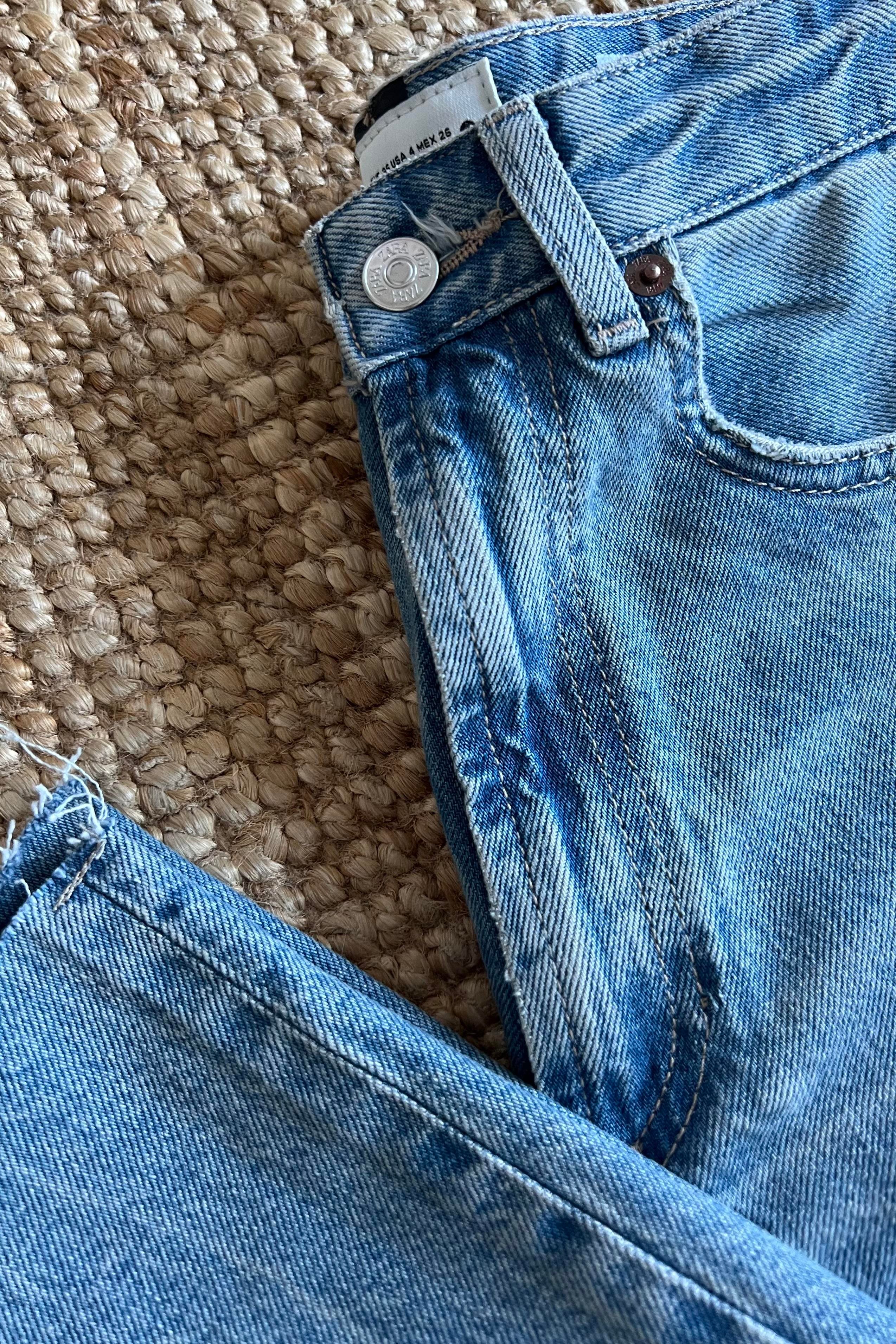Zr Açık Mavi Yıkamalı Long Straight Fit Kesik Paça Jean  uygun fiyatlarda www.butikhola.com adresinde