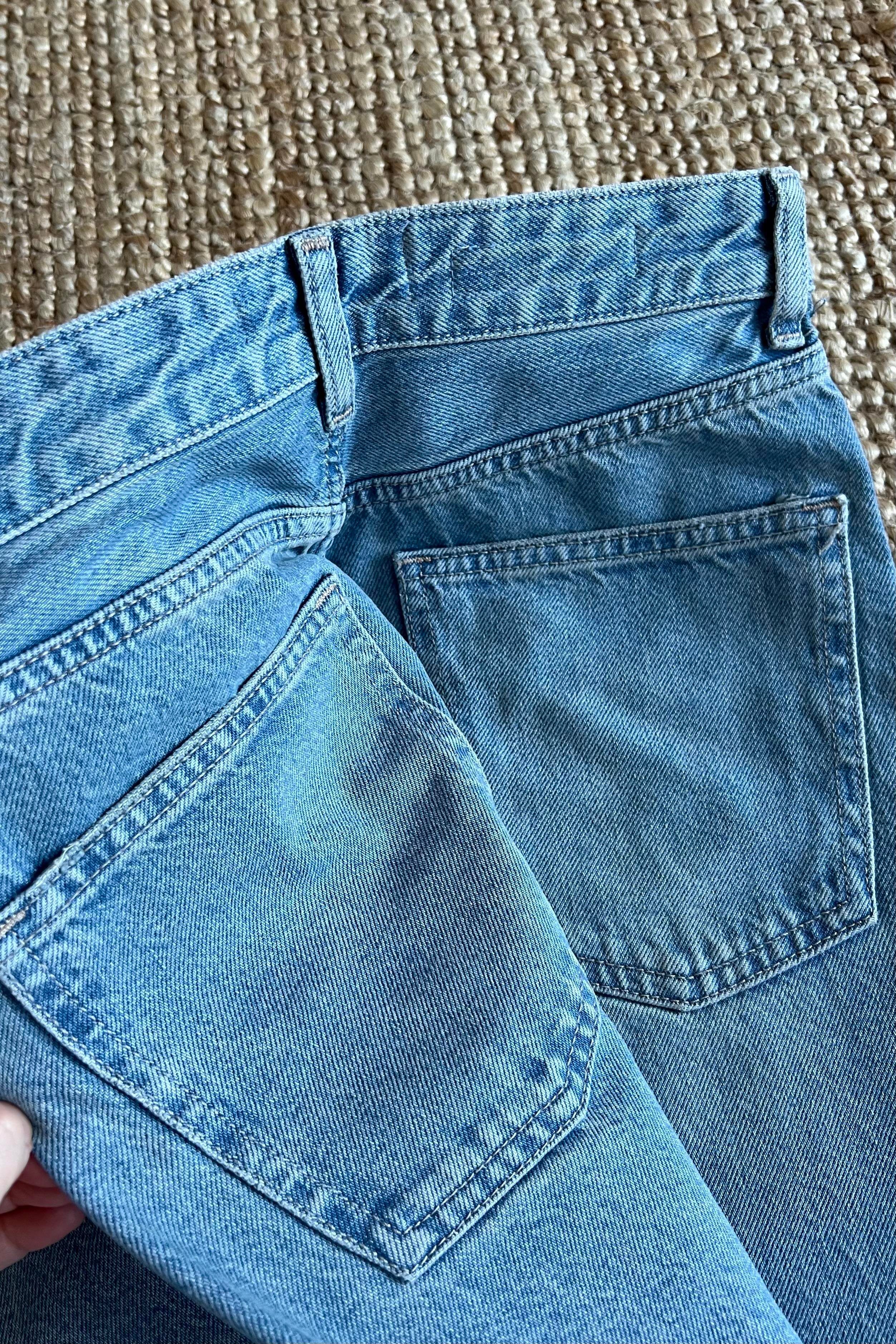 Zr Açık Mavi Yıkamalı Long Straight Fit Kesik Paça Jean  uygun fiyatlarda www.butikhola.com adresinde