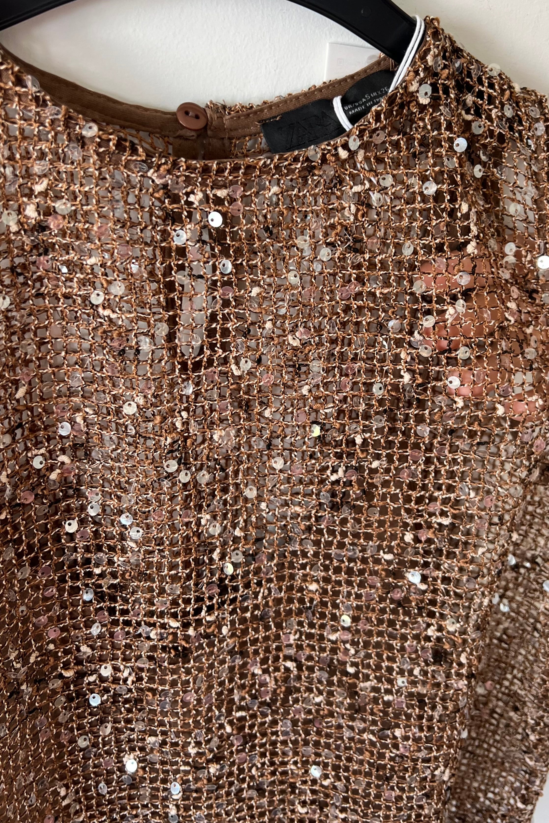 Zr Bronz Pullu File Bluz uygun fiyatlarda www.butikhola.com adresinde