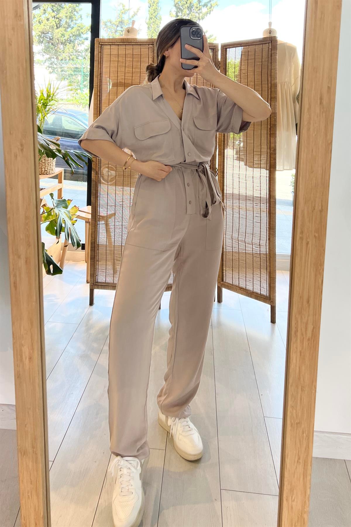Zr Cepli Kuşaklı Dökümlü Tensel Tulum uygun fiyatlarda www.butikhola.com adresinde