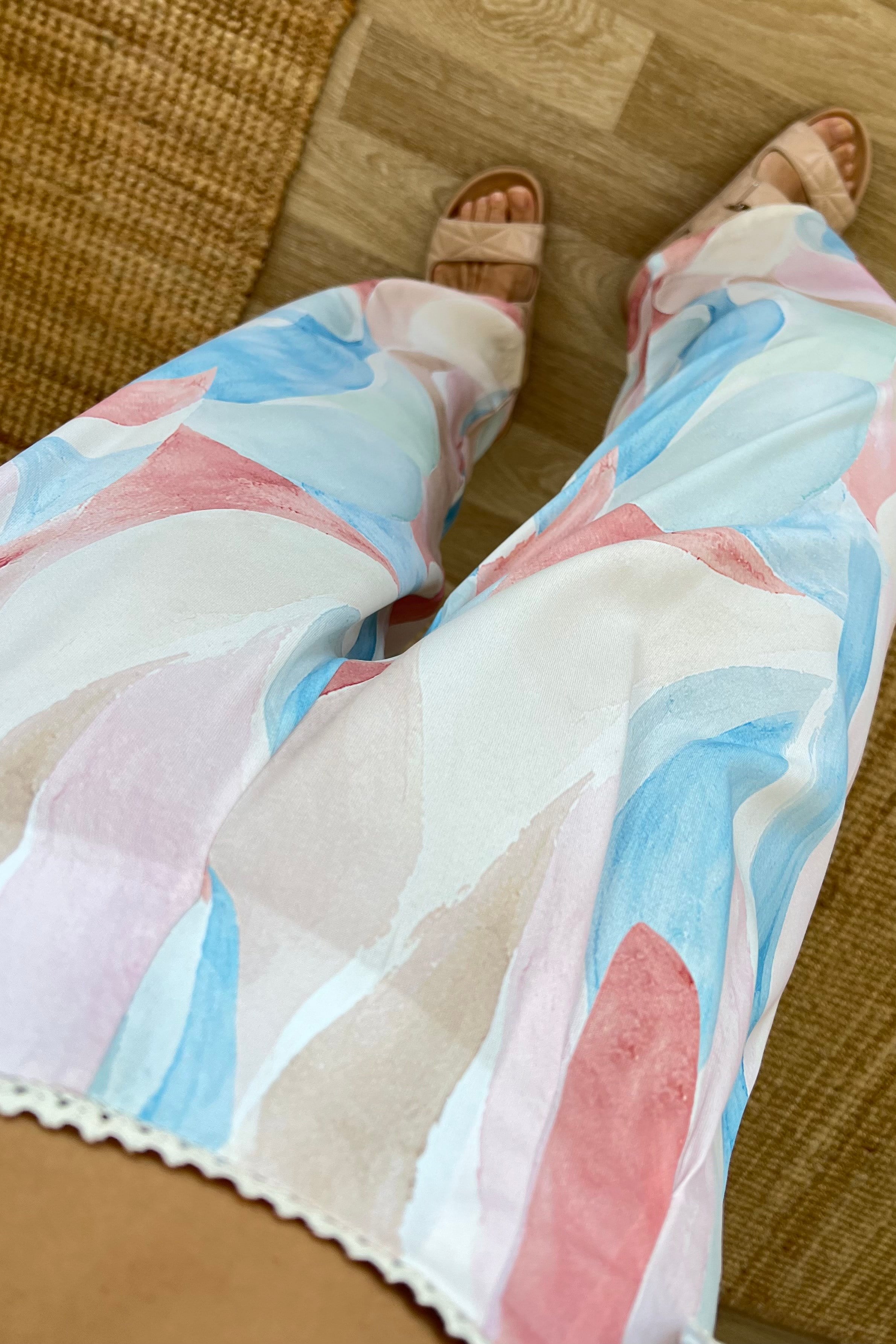 Zr Çok Renkli Bluz Pantolon Takım uygun fiyatlarda www.butikhola.com adresinde