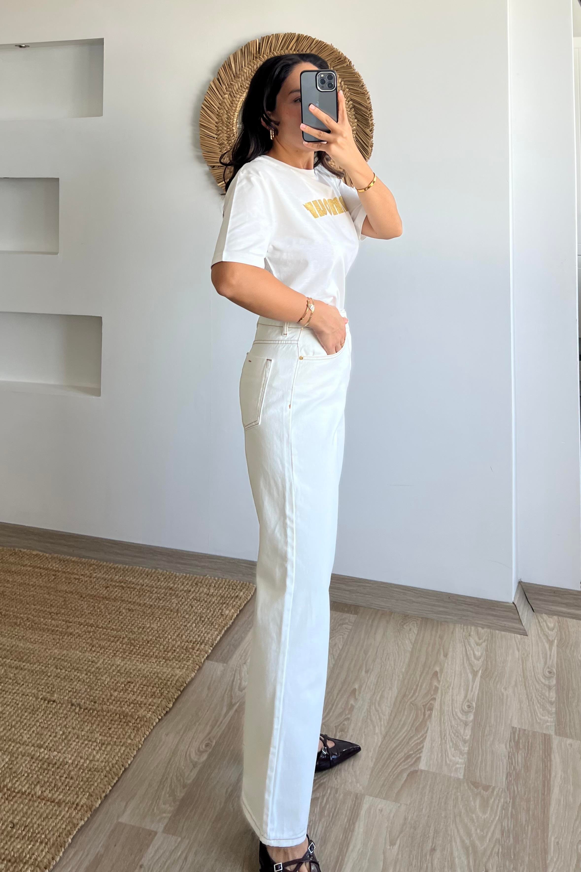 ZR Ekru Straight Fit Jean uygun fiyatlarda www.butikhola.com adresinde