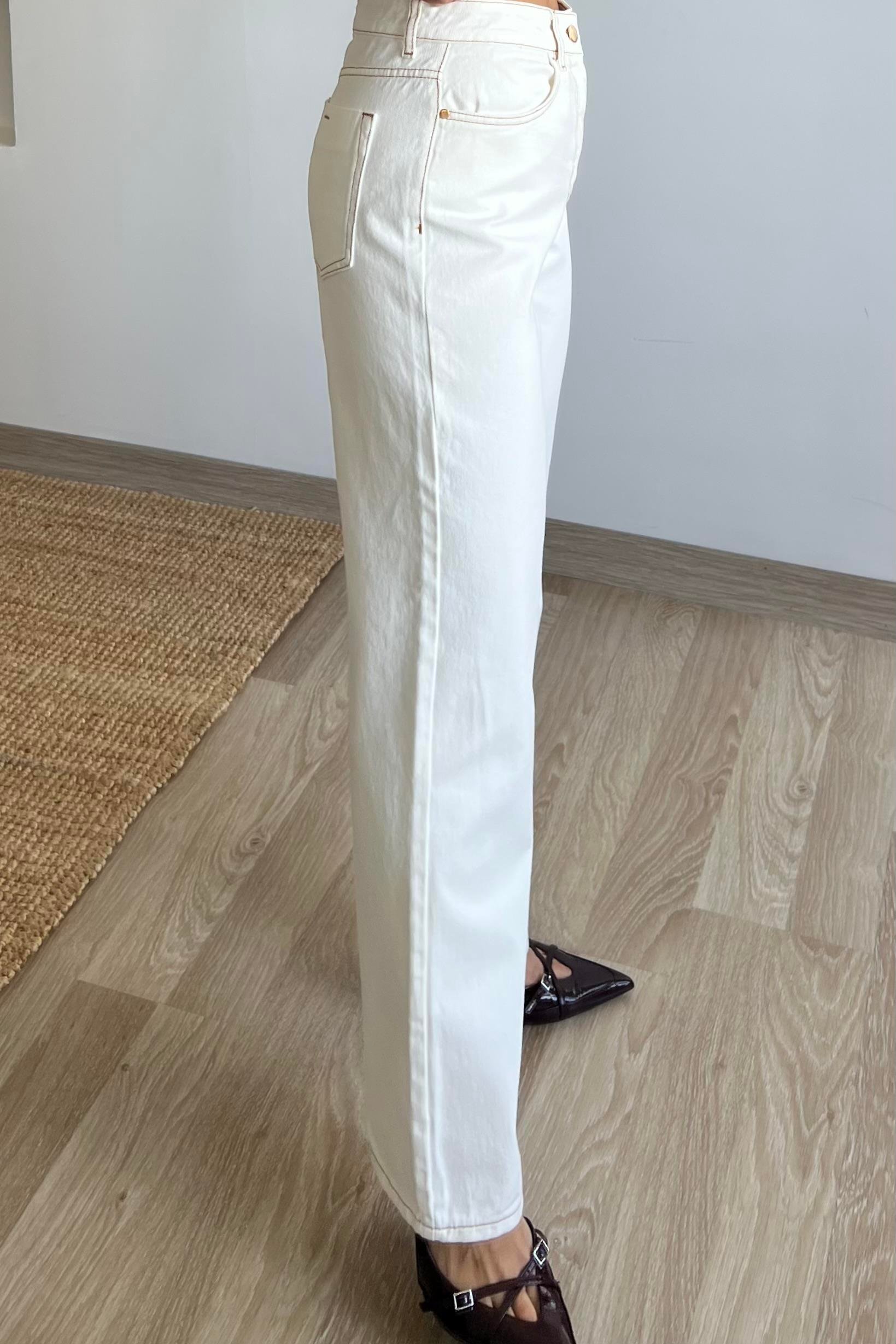 ZR Ekru Straight Fit Jean uygun fiyatlarda www.butikhola.com adresinde