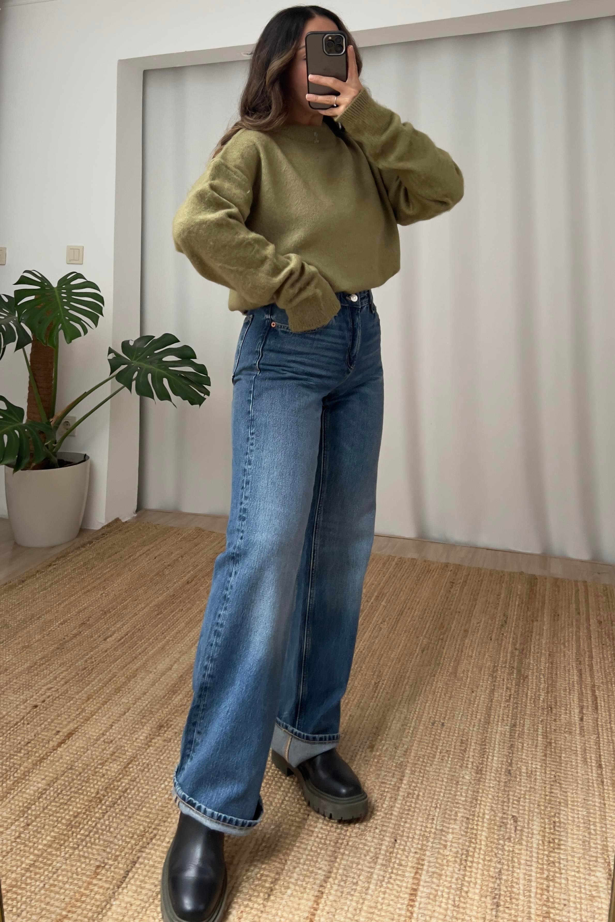Zr Koyu Mavi Yıkamalı Straight Jean uygun fiyatlarda www.butikhola.com adresinde