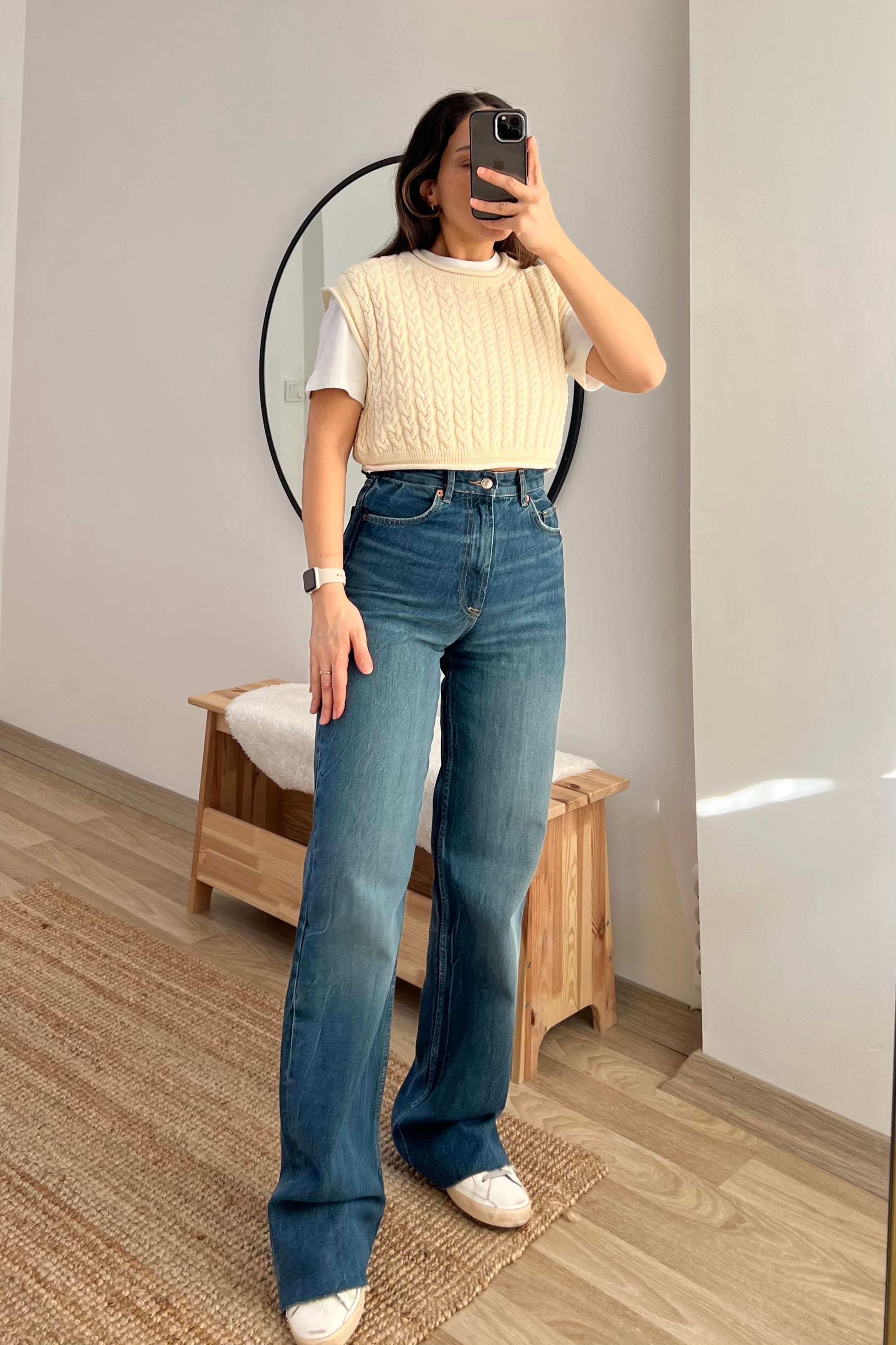 Zr Mavi Yıkamalı Long Straight Fit Kesik Paça Jean  uygun fiyatlarda www.butikhola.com adresinde