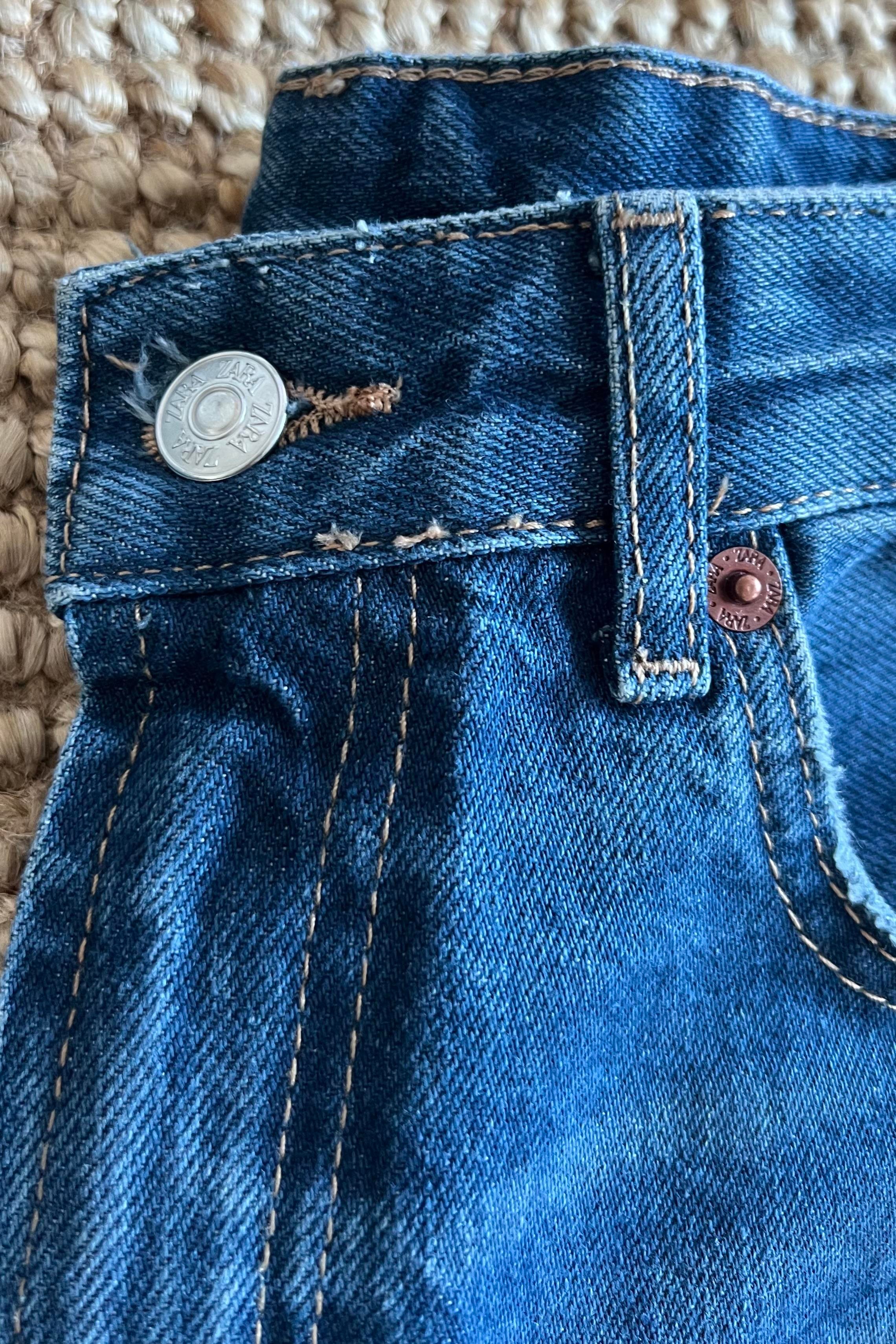Zr Mavi Yıkamalı Long Straight Fit Kesik Paça Jean  uygun fiyatlarda www.butikhola.com adresinde