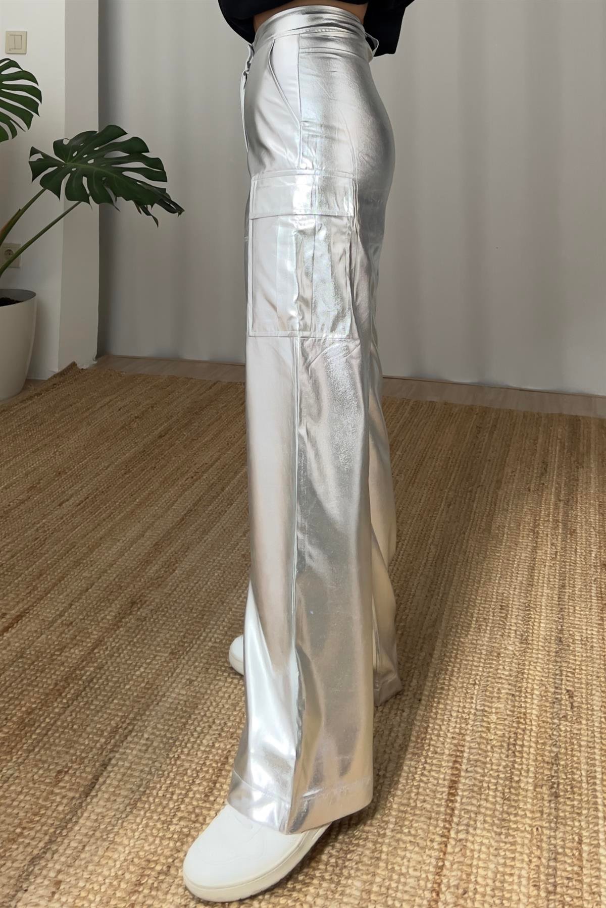 Zr Metalik Kargo Pantolon uygun fiyatlarda www.butikhola.com adresinde