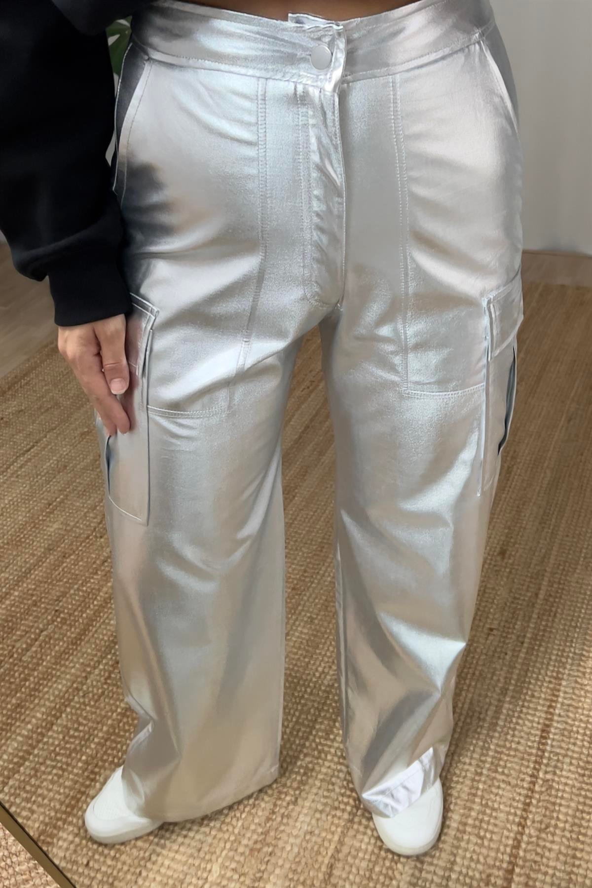 Zr Metalik Kargo Pantolon uygun fiyatlarda www.butikhola.com adresinde