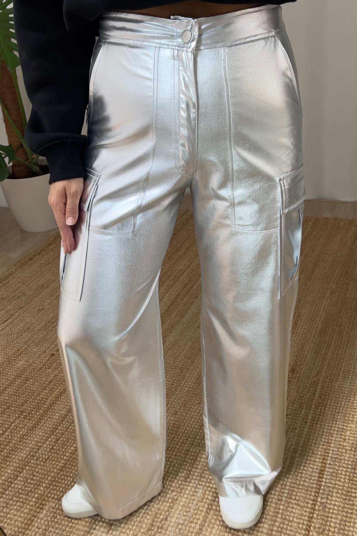 Zr Metalik Kargo Pantolon uygun fiyatlarda www.butikhola.com adresinde