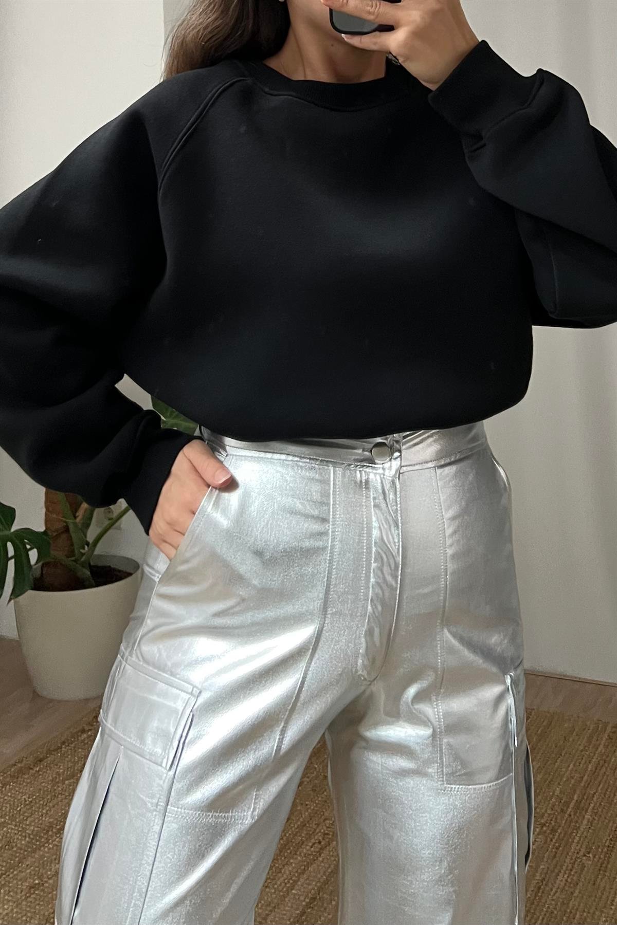 Zr Metalik Kargo Pantolon uygun fiyatlarda www.butikhola.com adresinde