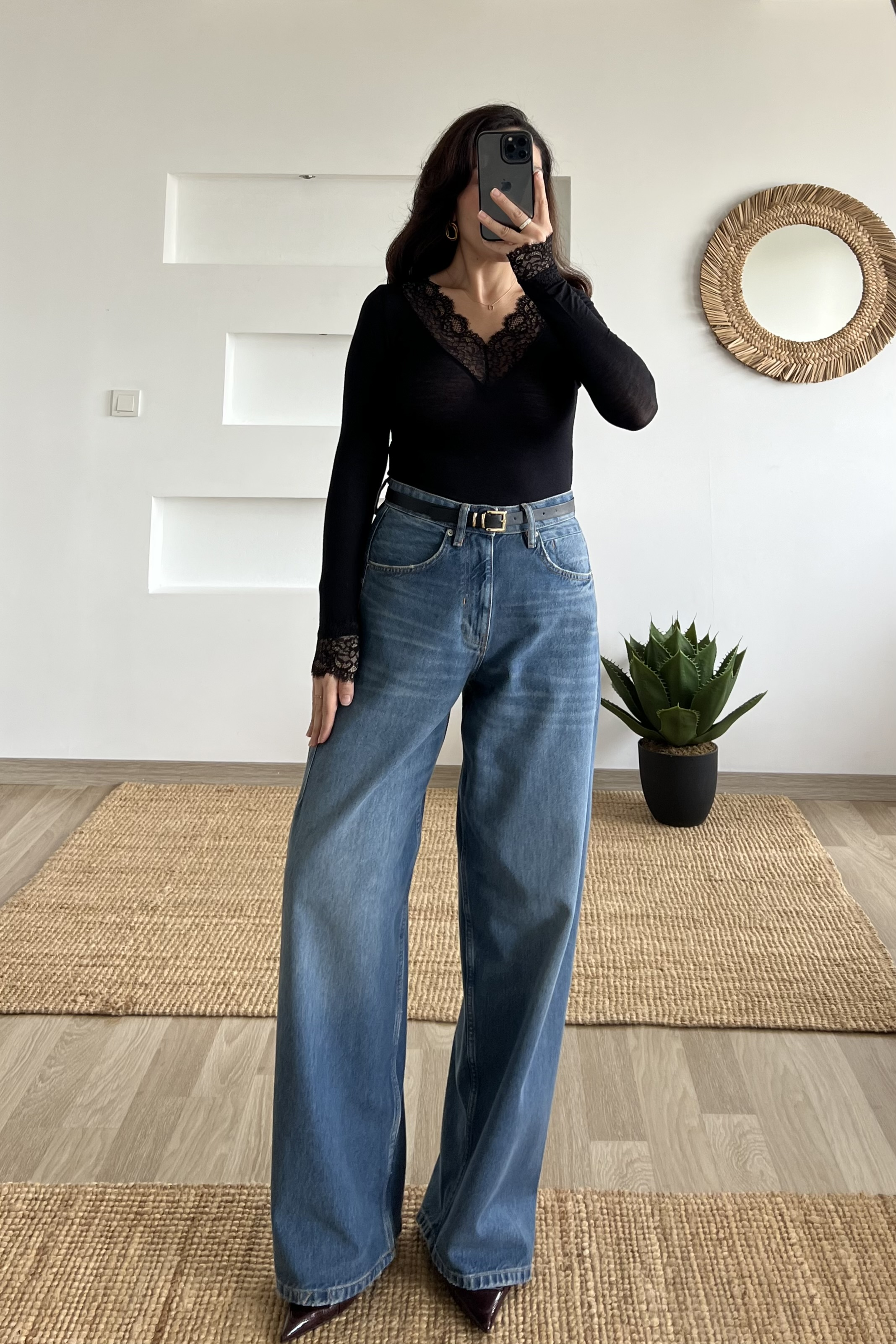 ZR Yüksek Bel Baggy Jean uygun fiyatlarda www.butikhola.com adresinde