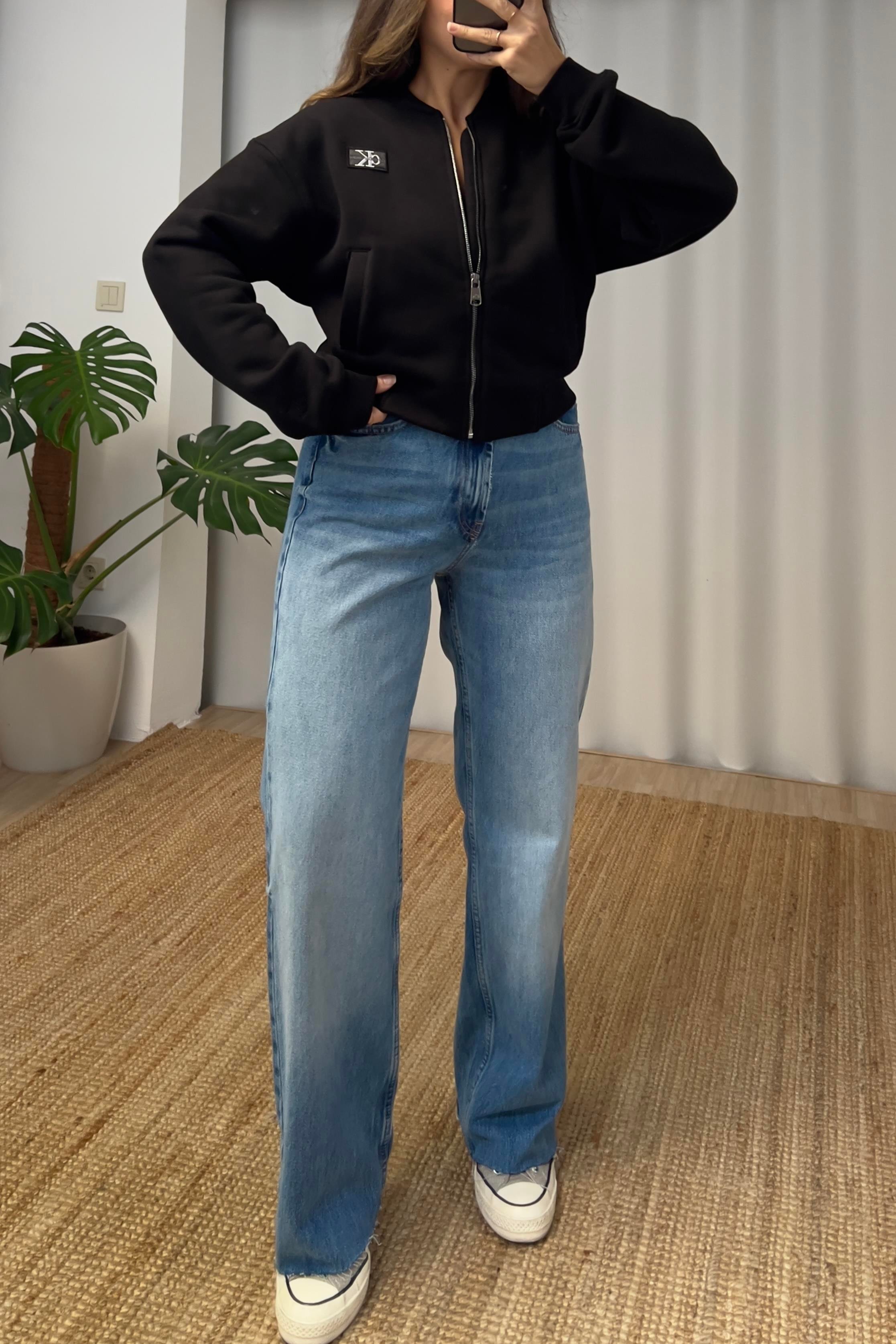 Zr Yüksek Bel Wide Leg Yıkamalı Jean uygun fiyatlarda www.butikhola.com adresinde