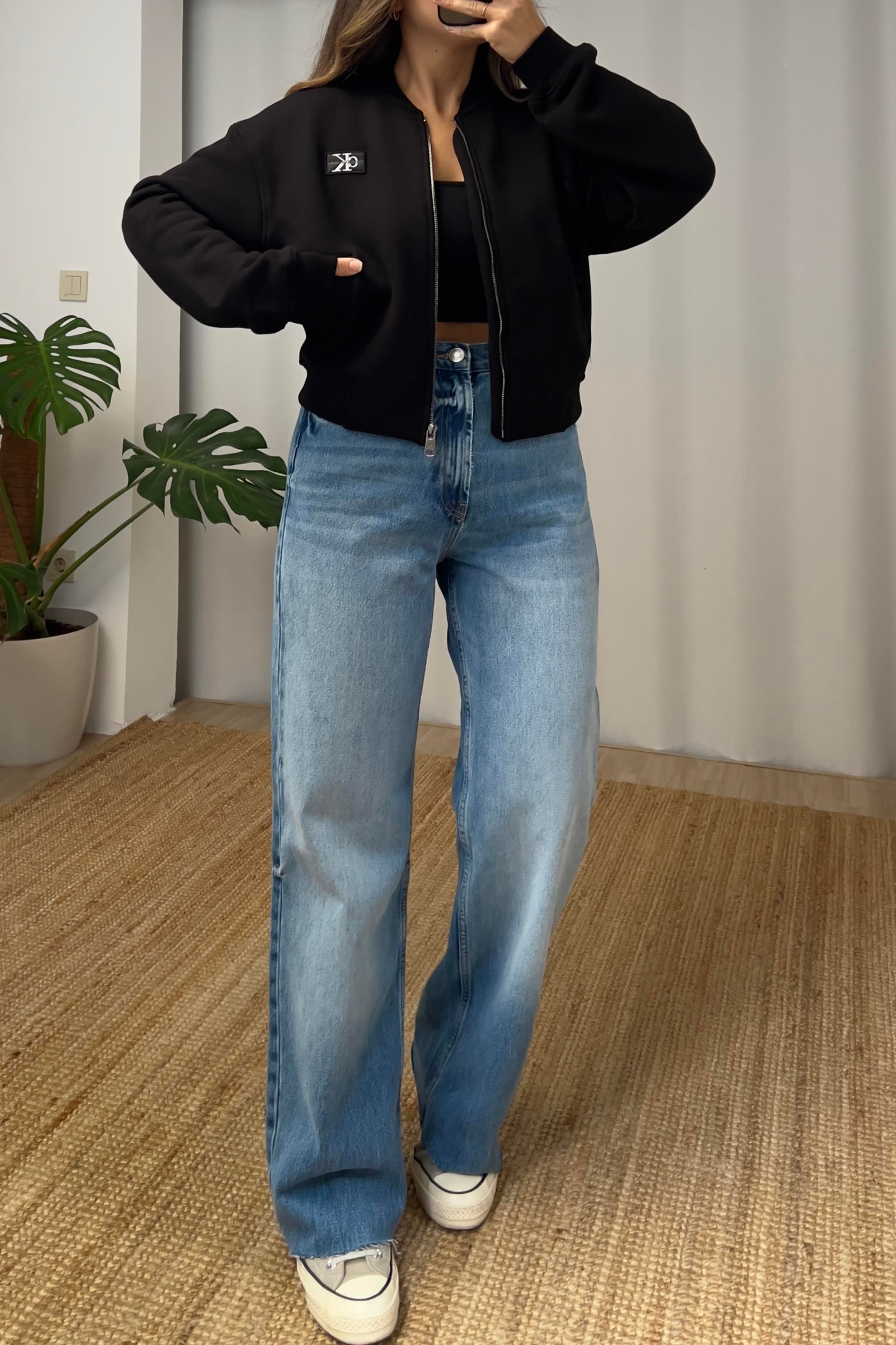 Zr Yüksek Bel Wide Leg Yıkamalı Jean uygun fiyatlarda www.butikhola.com adresinde