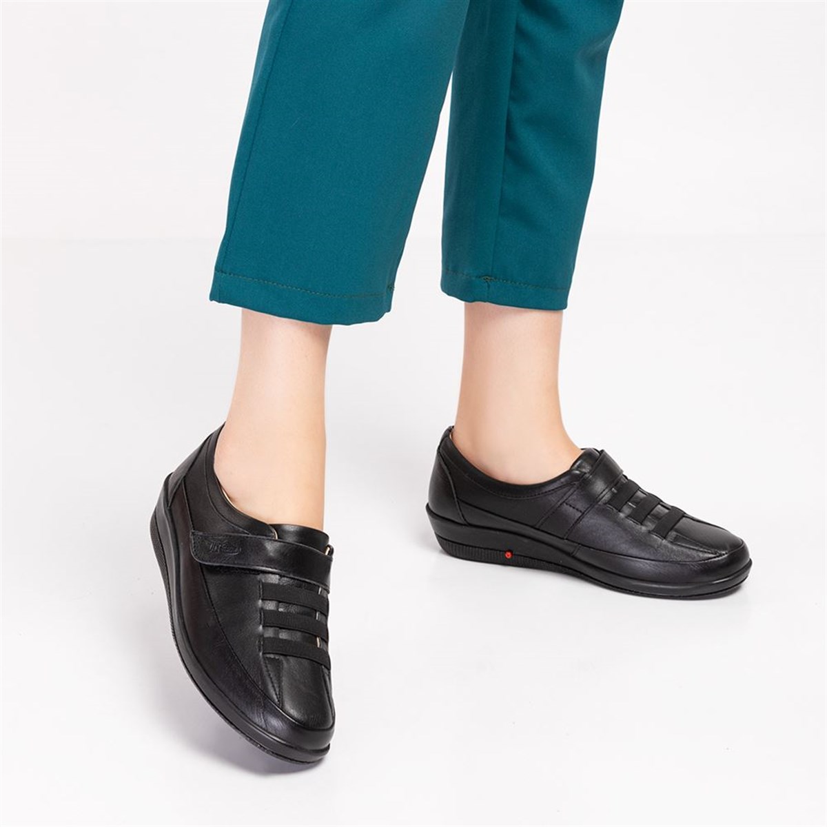 Black Diabetic Orthopedic For Women Casual Shoes