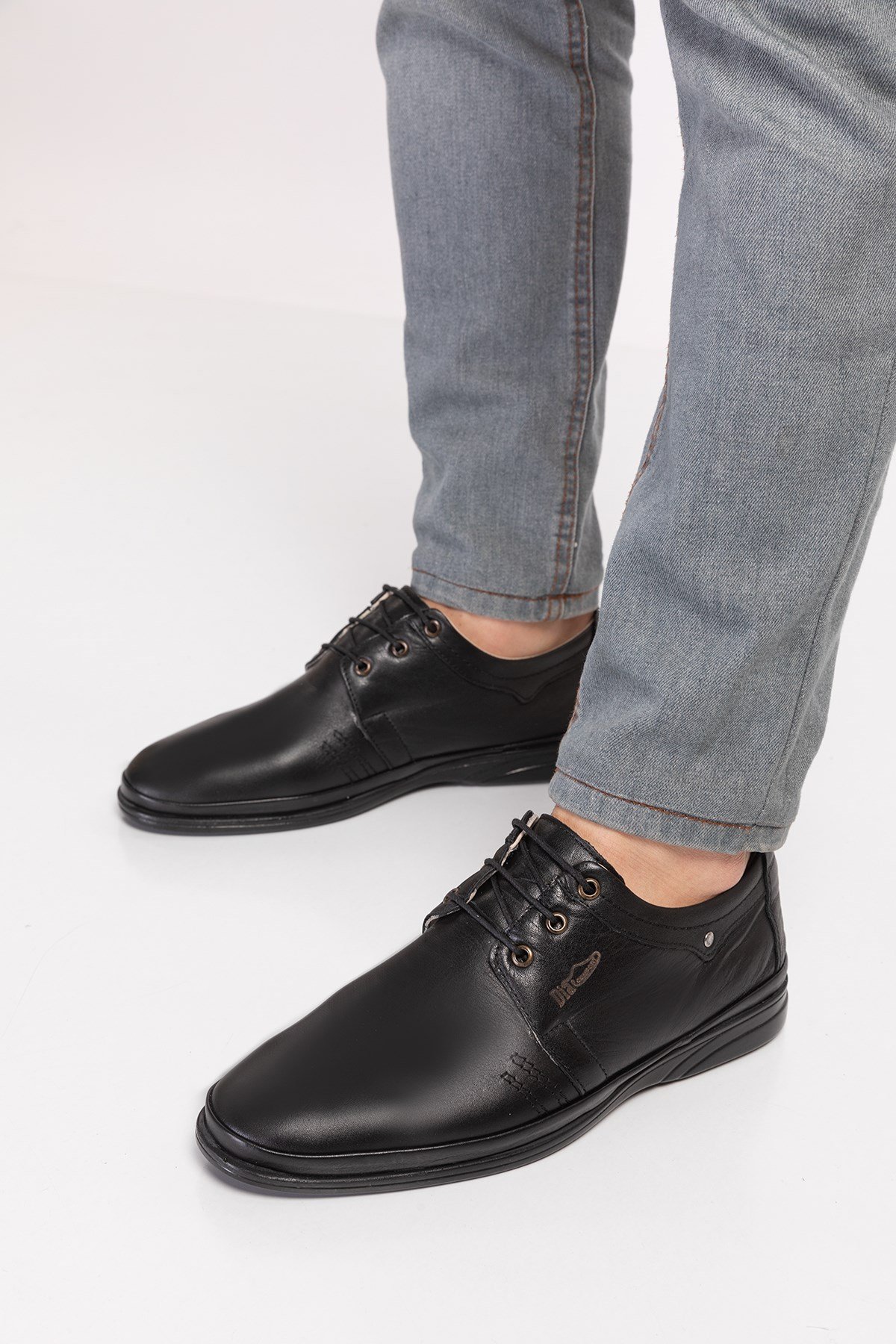 Black Diabetic Orthopedic Classic For Men Shoes