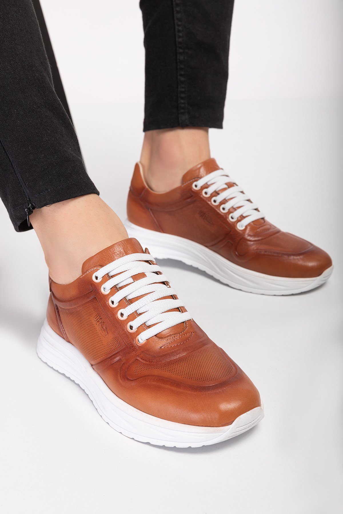 Brown Diabetic Orthopedic For Men Sport Shoes