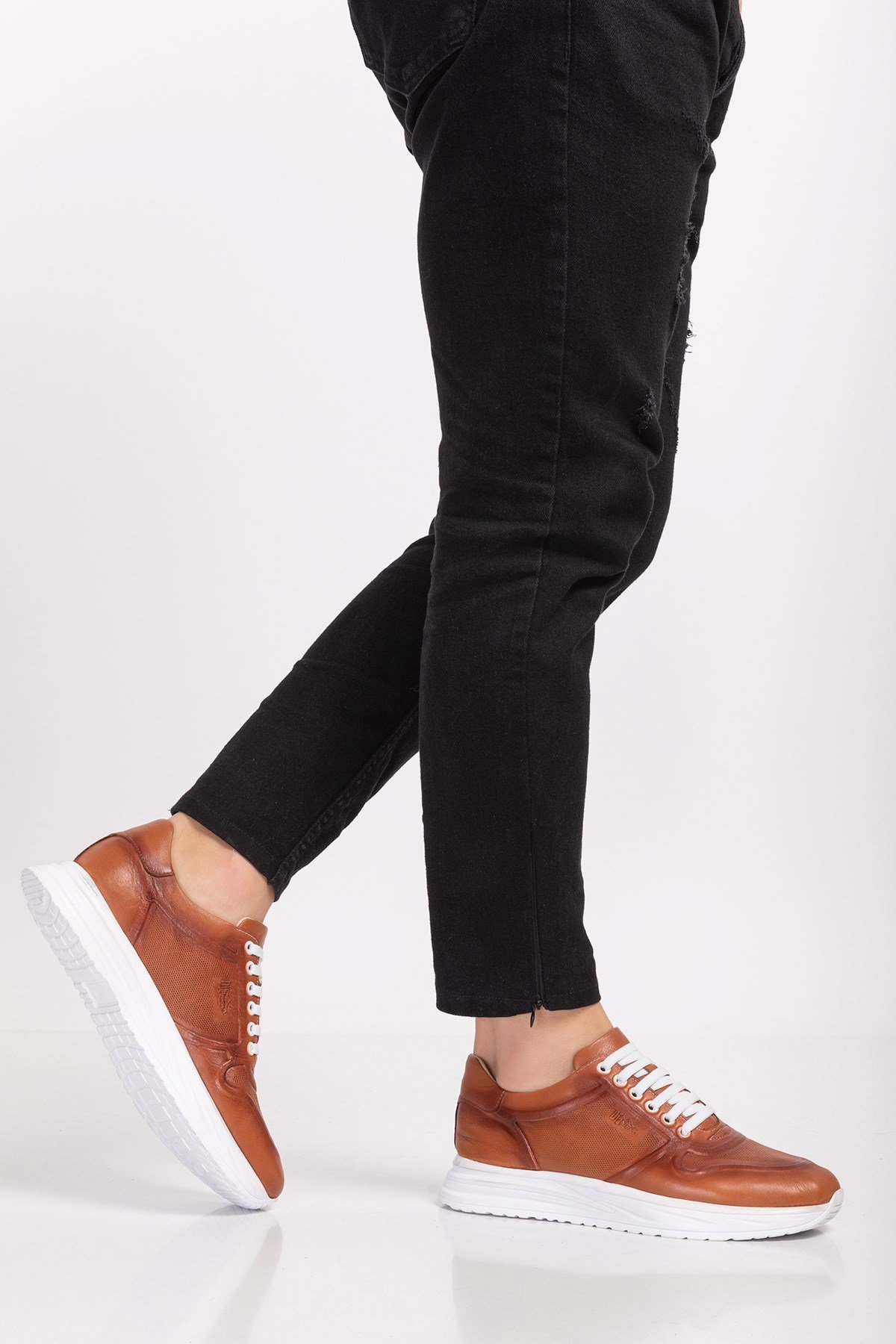 Brown Diabetic Orthopedic For Men Sport Shoes