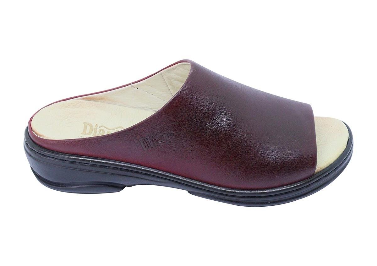 TOPTAN ORTOPEDiK DİYABETİK KADIN TERLİK BORDO DİA 018