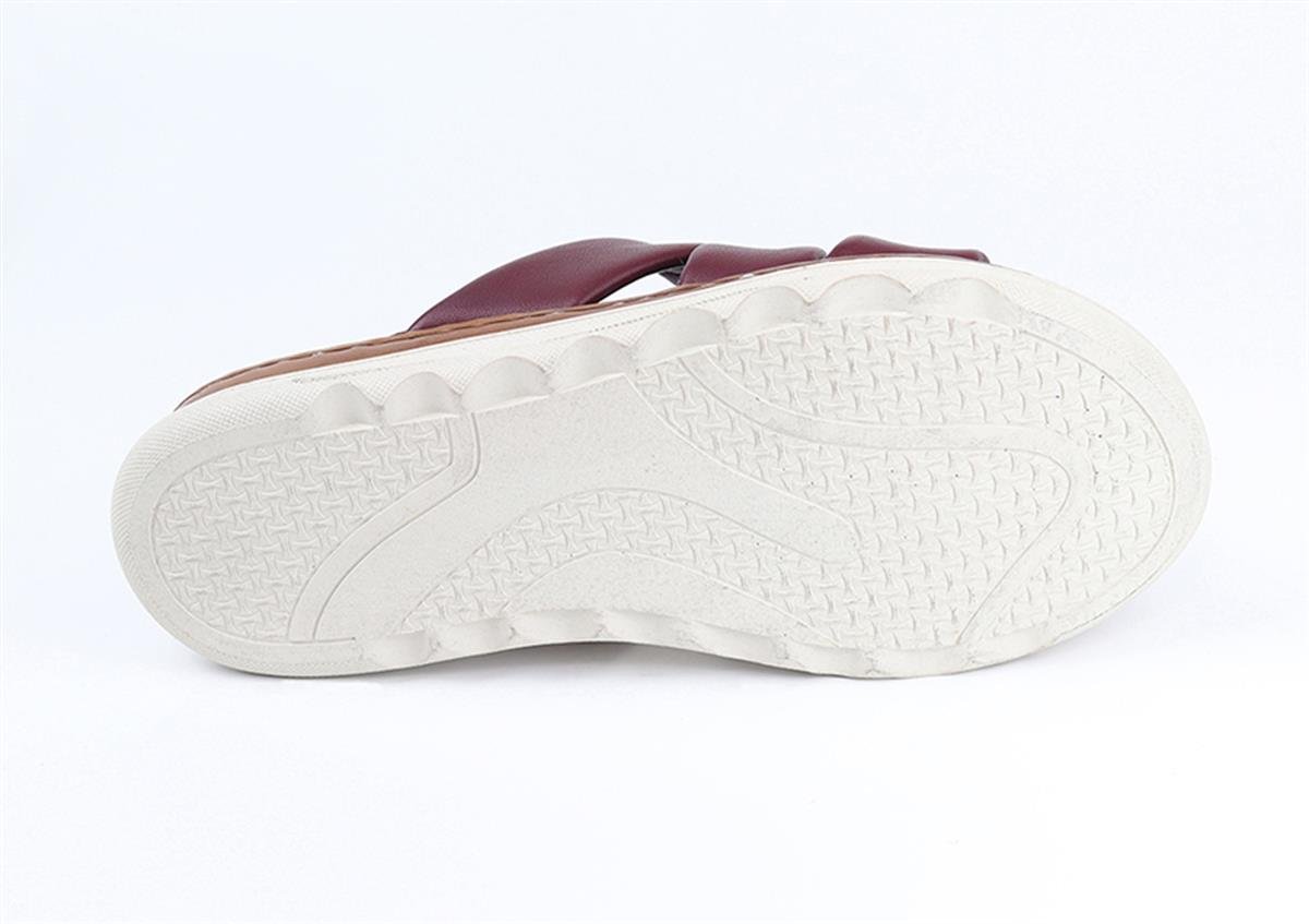 TOPTAN ORTOPEDiK DİYABETİK KADIN TERLİK BORDO DİA 125