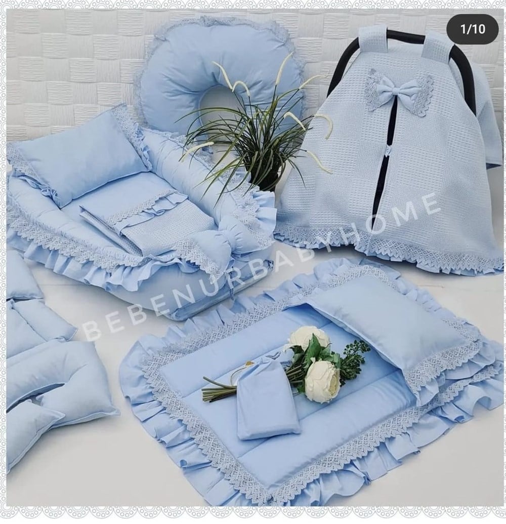 MAVİ BABYNEST 8 Lİ SET 