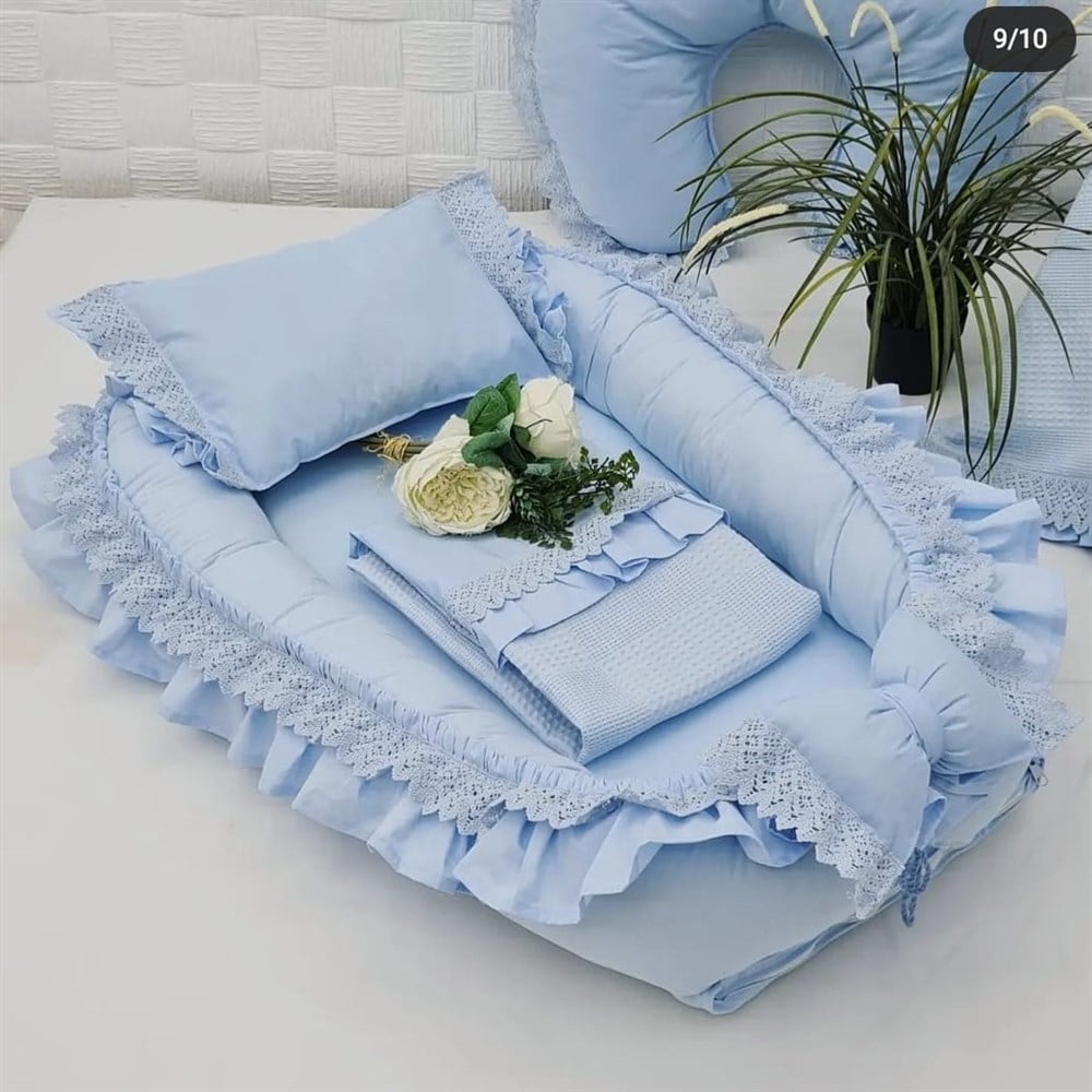 MAVİ BABYNEST 8 Lİ SET 