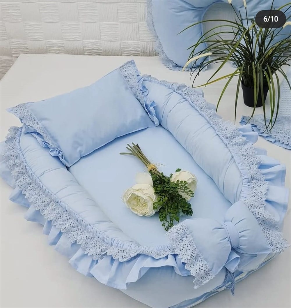 MAVİ BABYNEST 8 Lİ SET 