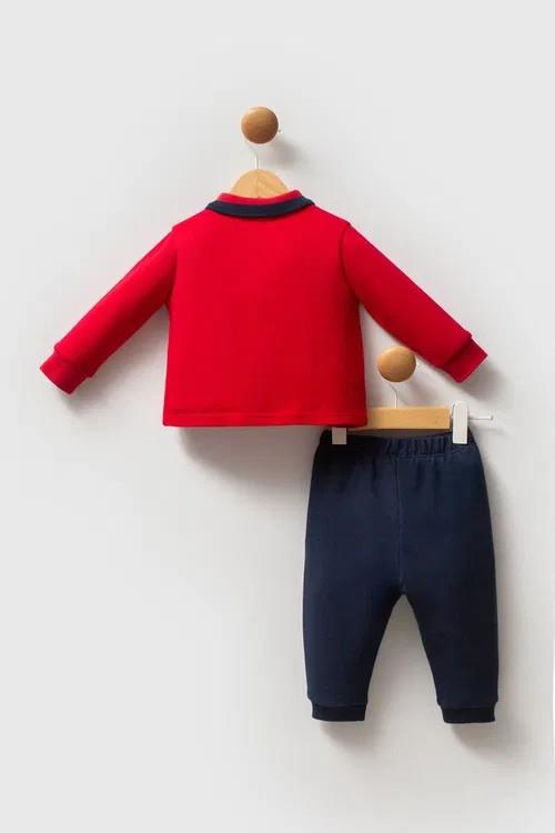 USB2575 U.S.POLO ASSN ERKEK BEBEK 2Lİ TAKIM KIRMIZI